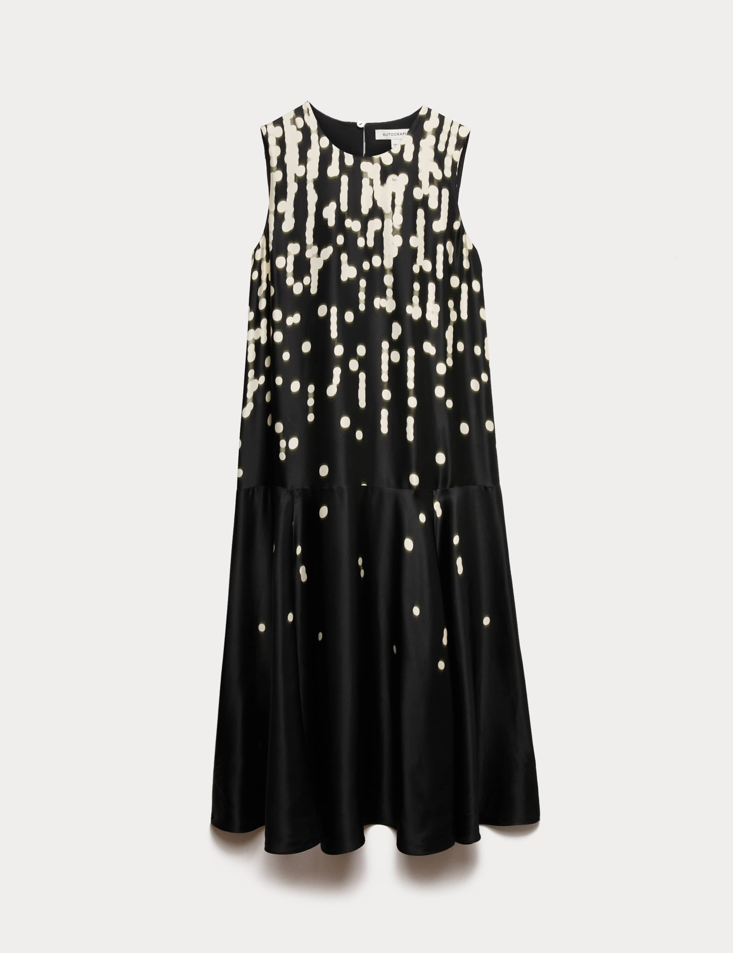 Cupro Rich Spot Print Maxi Swing Dress 2 of 7