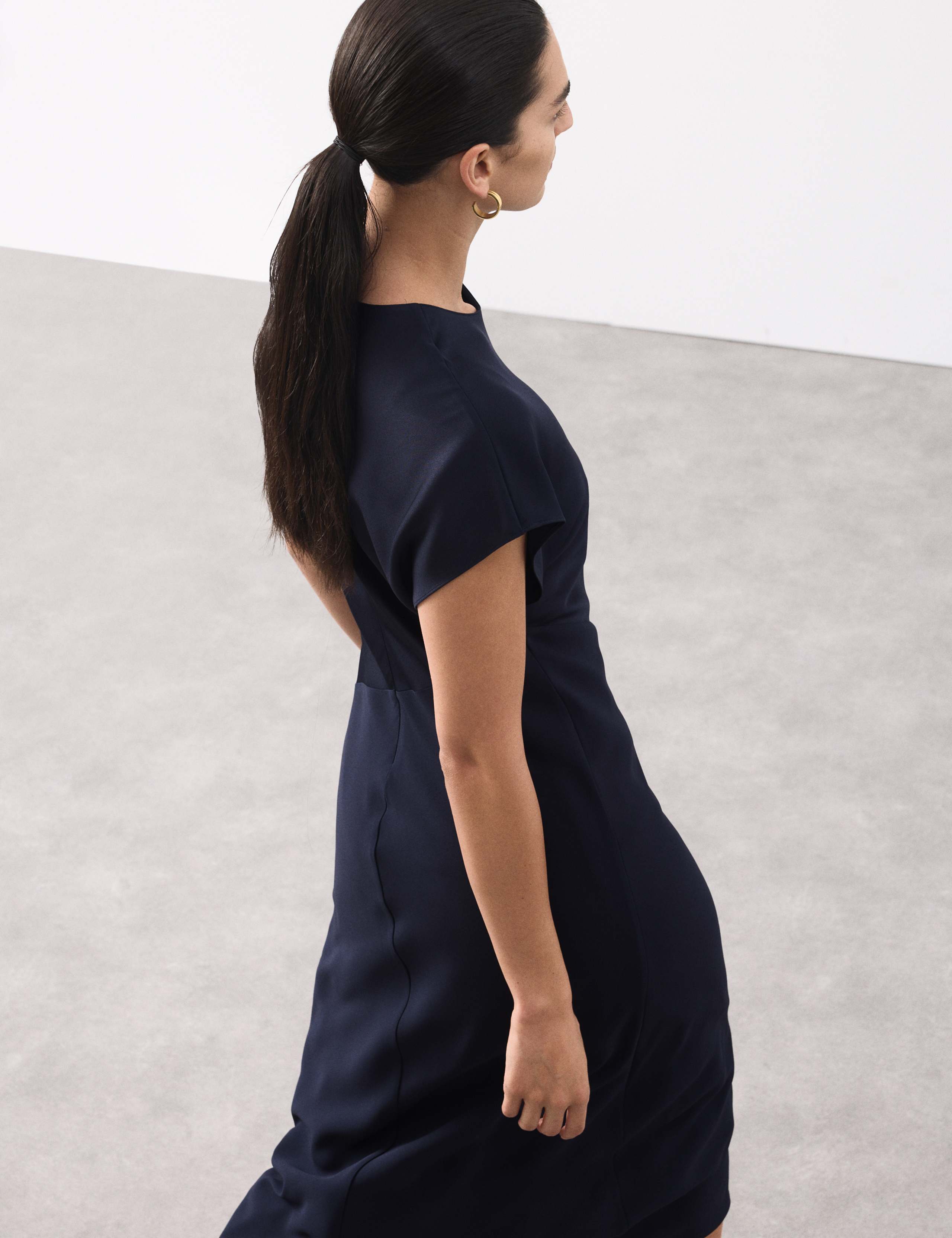 Satin Crepe Midaxi Dress 7 of 7