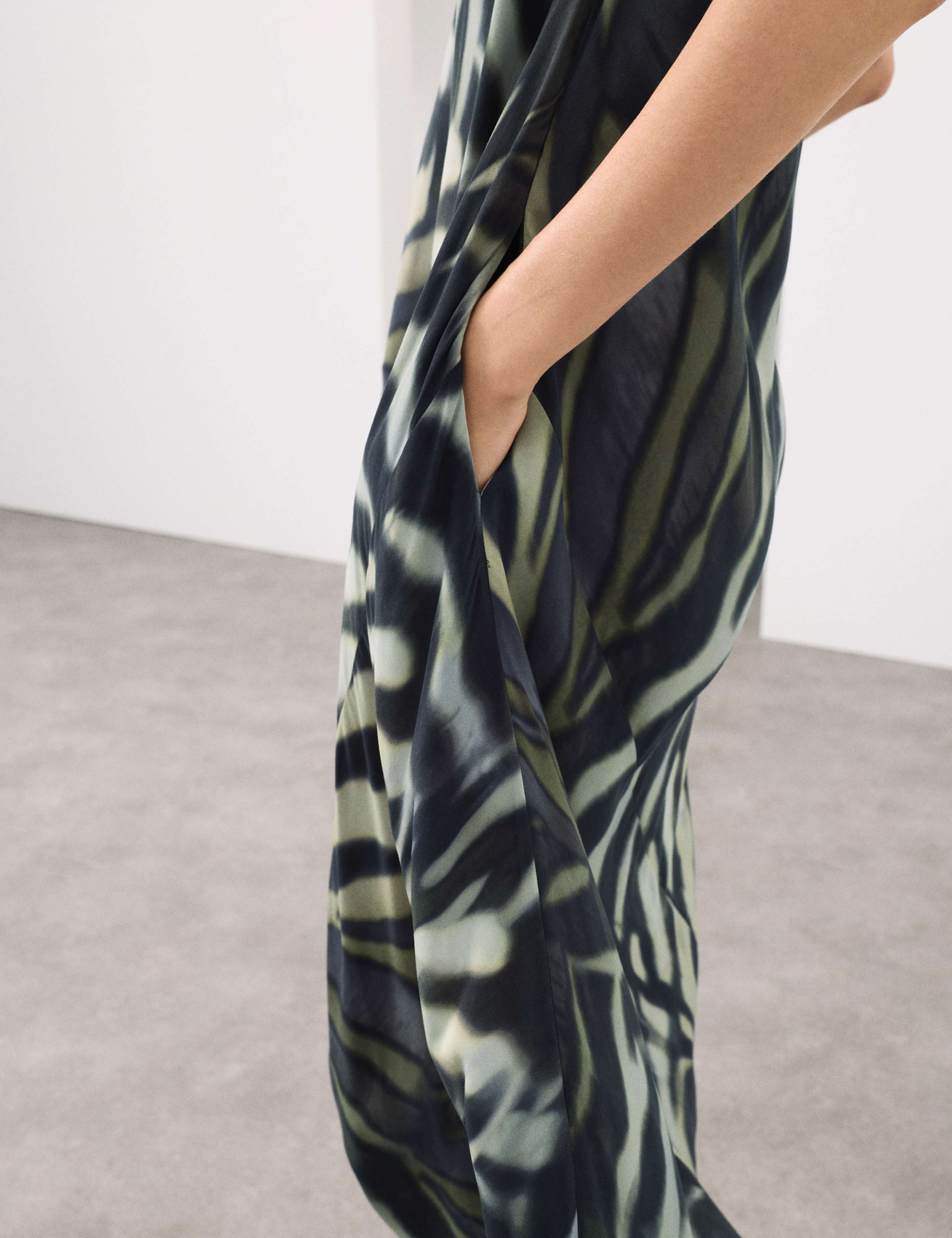 Cupro Rich Animal Print Midaxi Column Dress 4 of 7