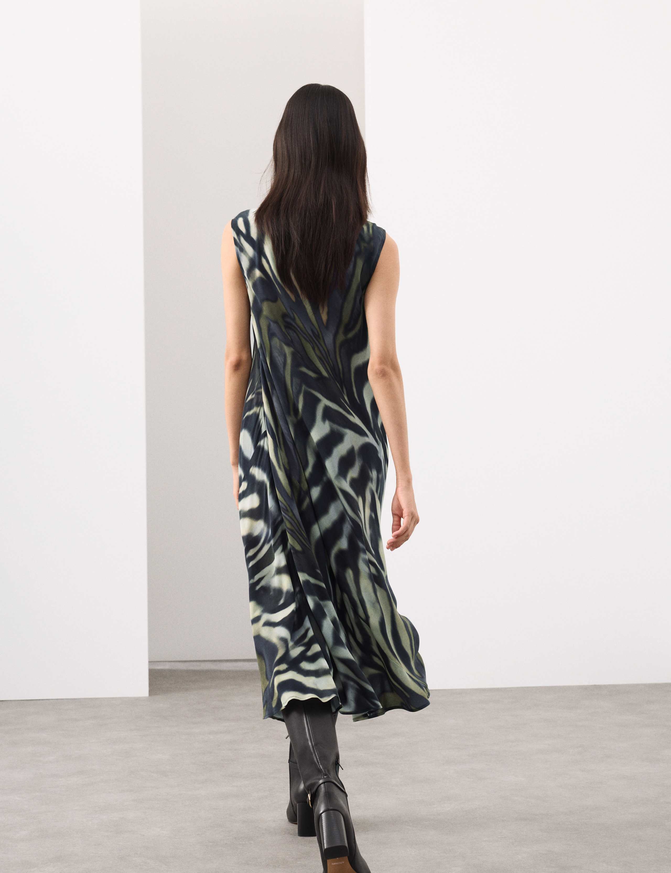 Cupro Rich Animal Print Midaxi Column Dress 7 of 7