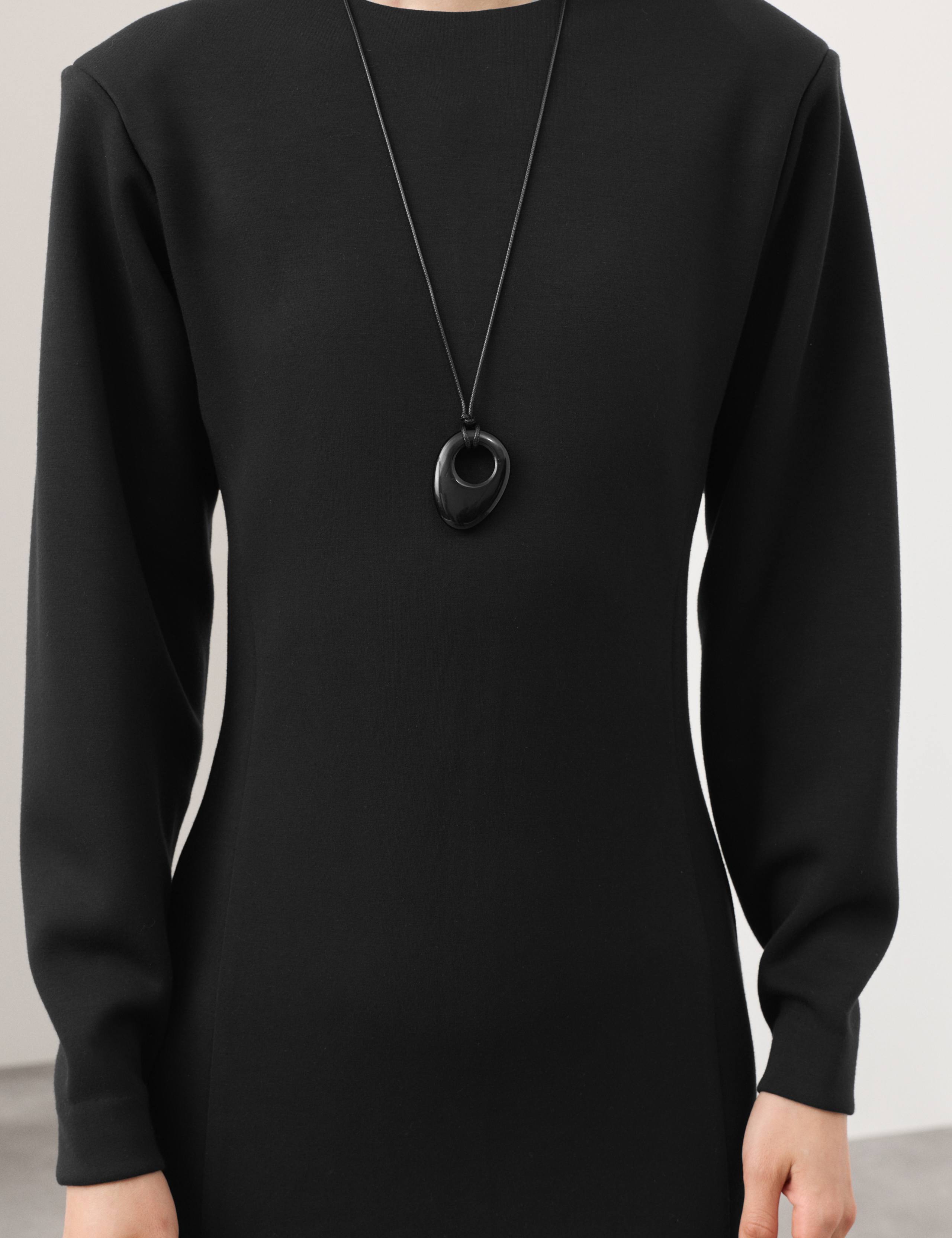 Scuba Mini Shift Dress 3 of 6