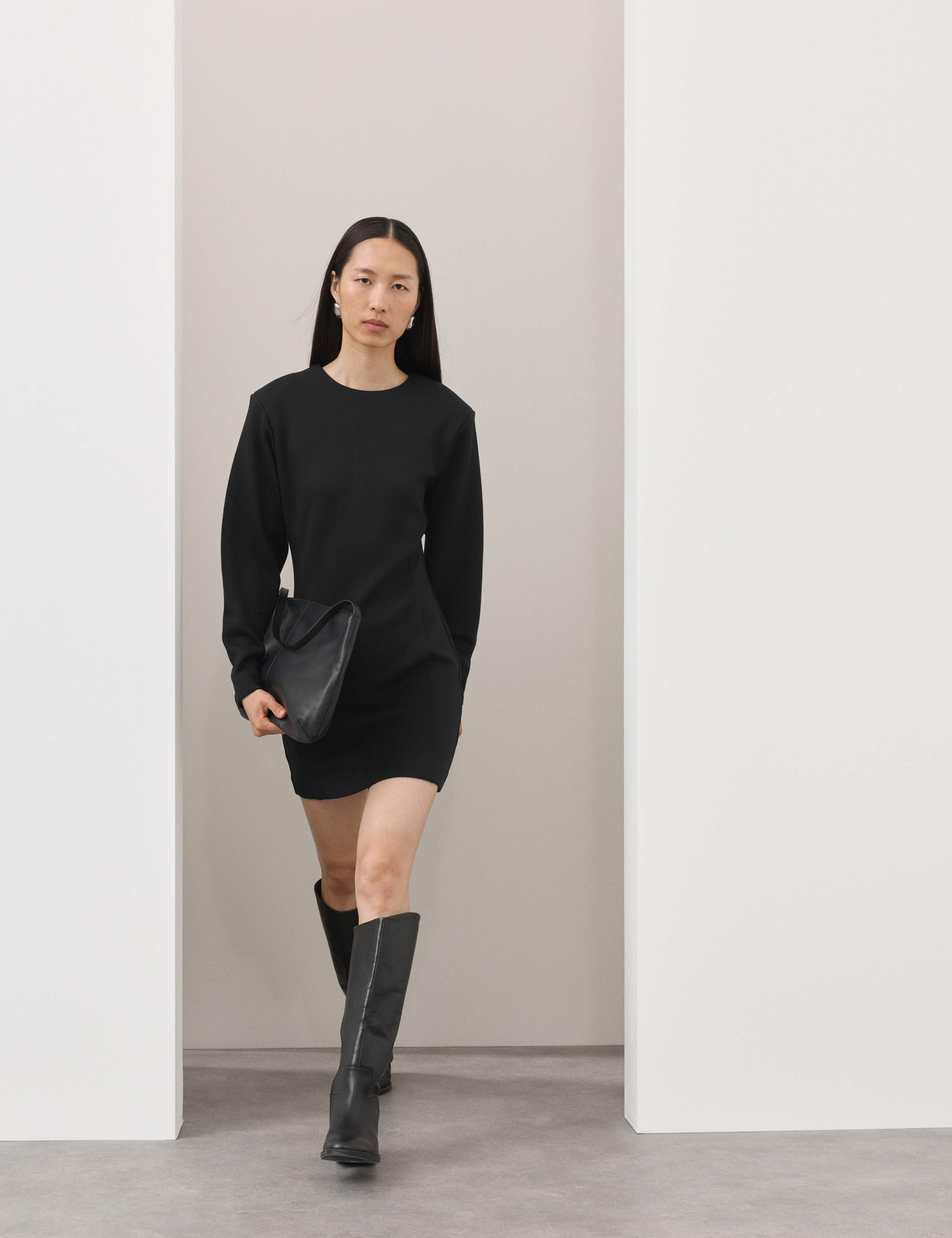 Scuba Mini Shift Dress 4 of 6