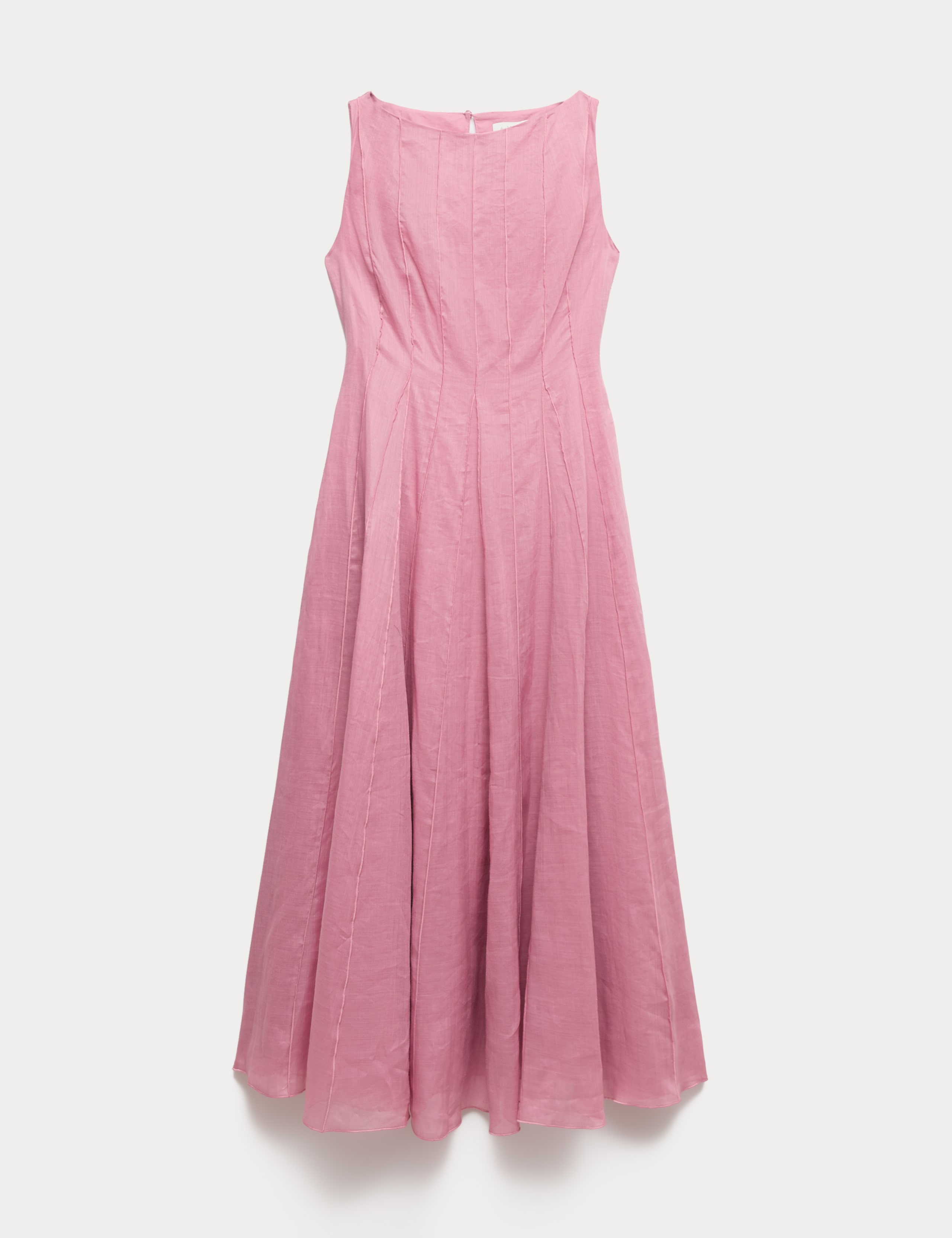 Pure Ramie Godet Waisted Maxi Dress 2 of 7