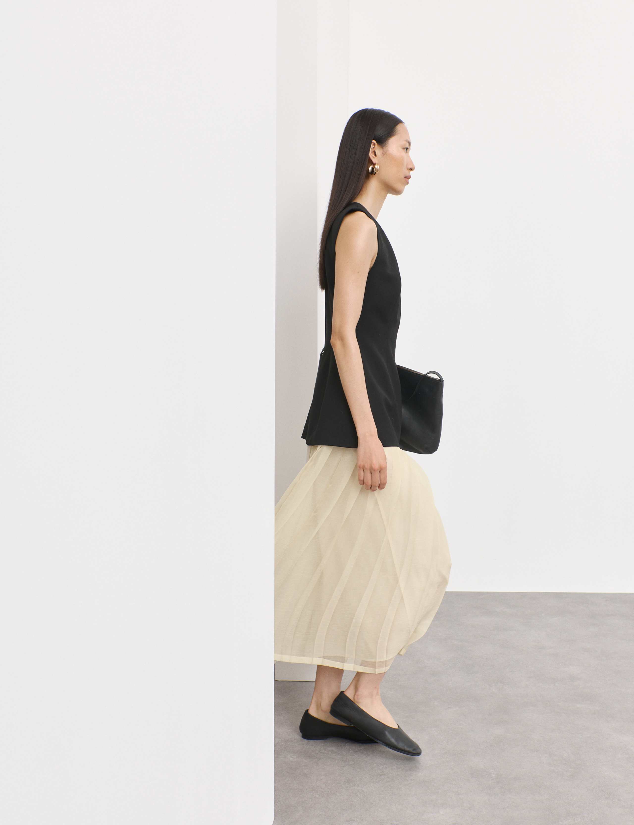 Wool Blend Layered Midaxi Dress 6 of 7