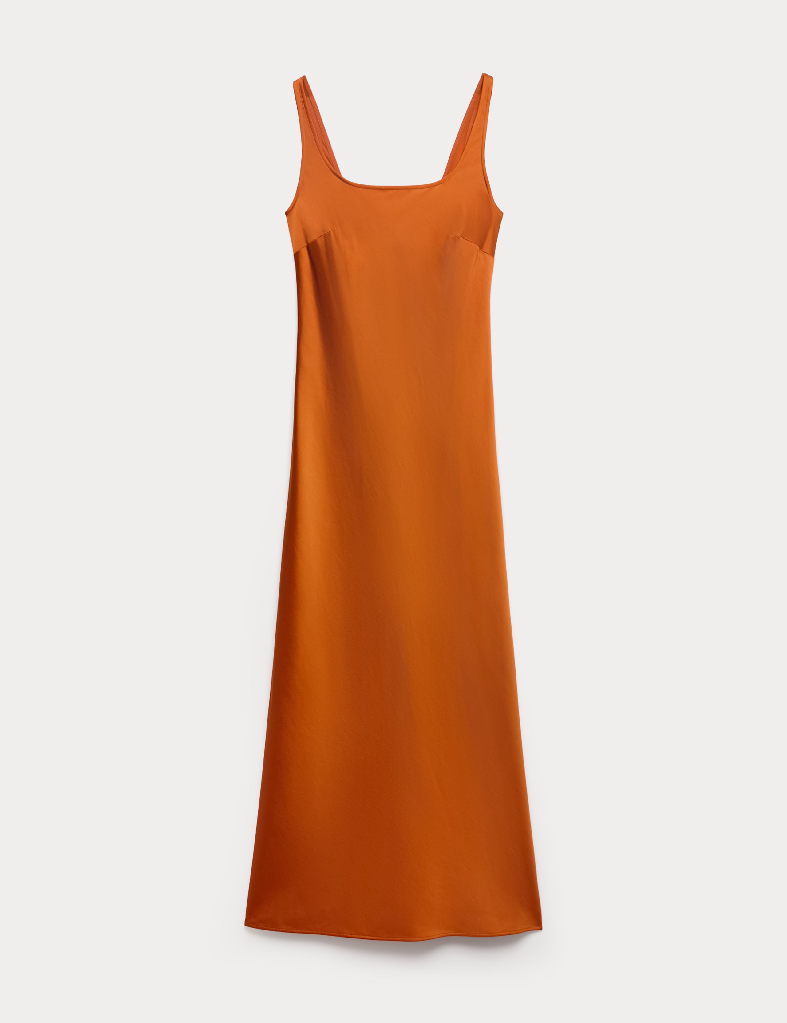 Satin Scoop Neck Maxi Slip Dress 2 of 7