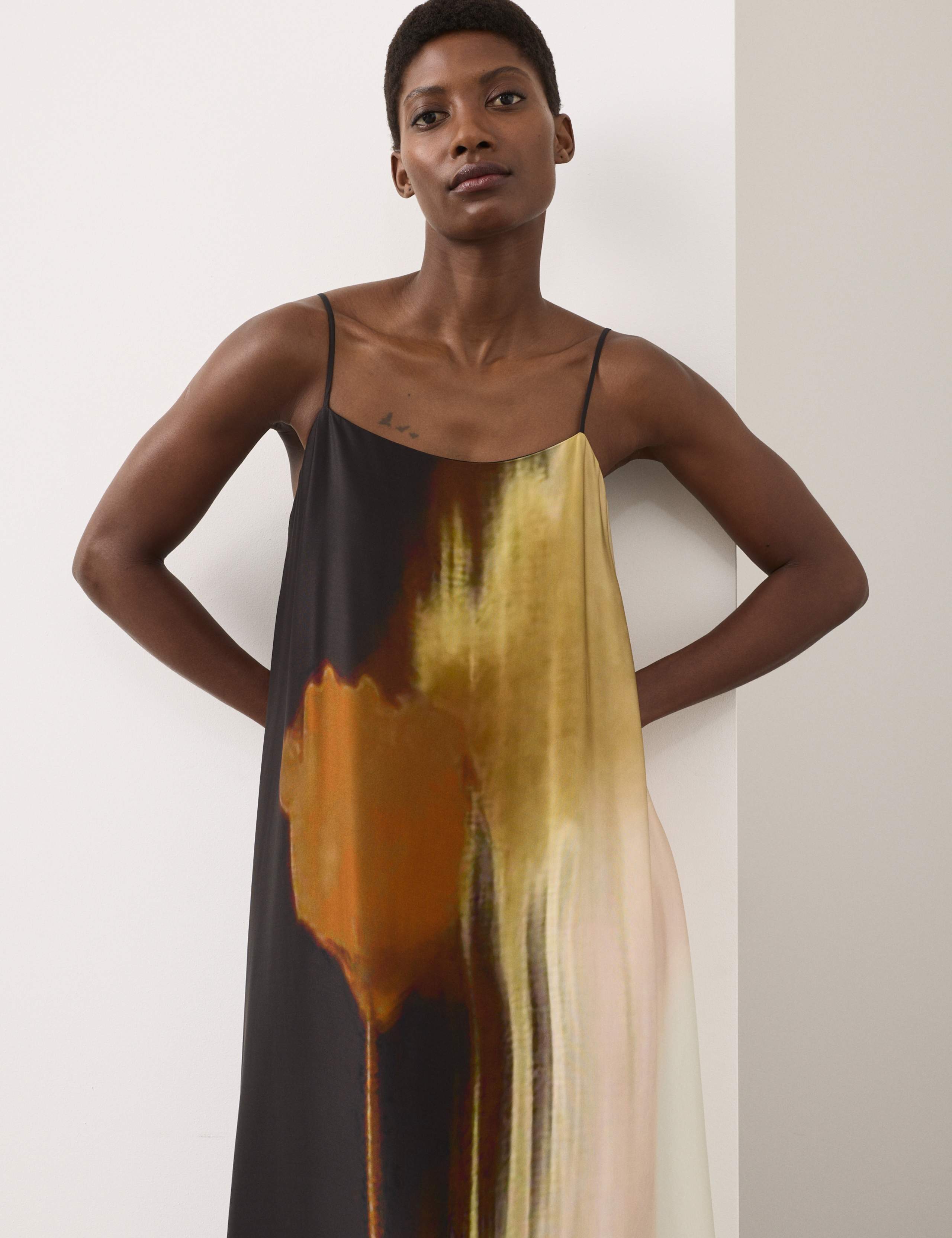 Printed Maxi Cami Slip Dress 4 of 7