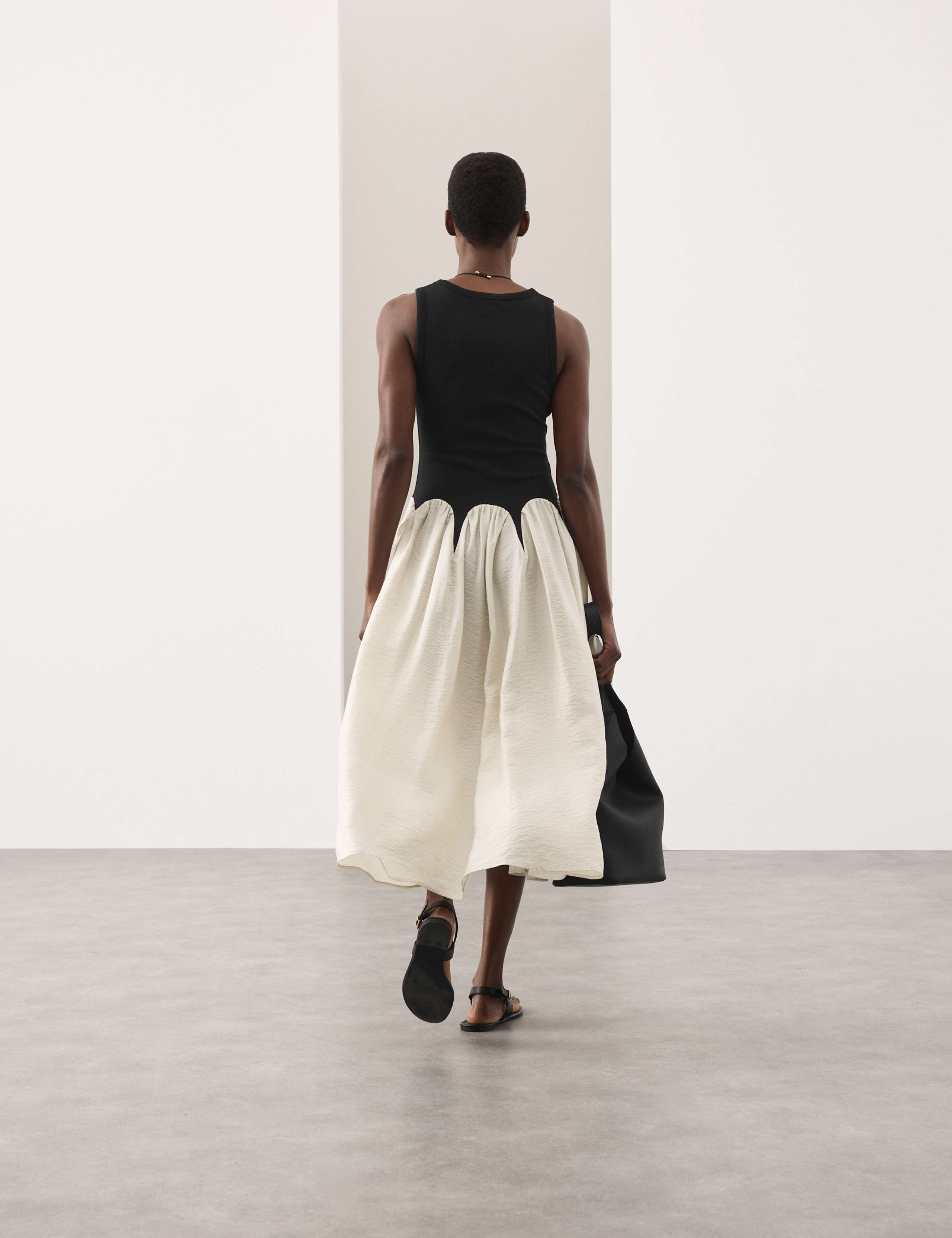 Cotton Rich Godet Midi Skater Dress 5 of 7