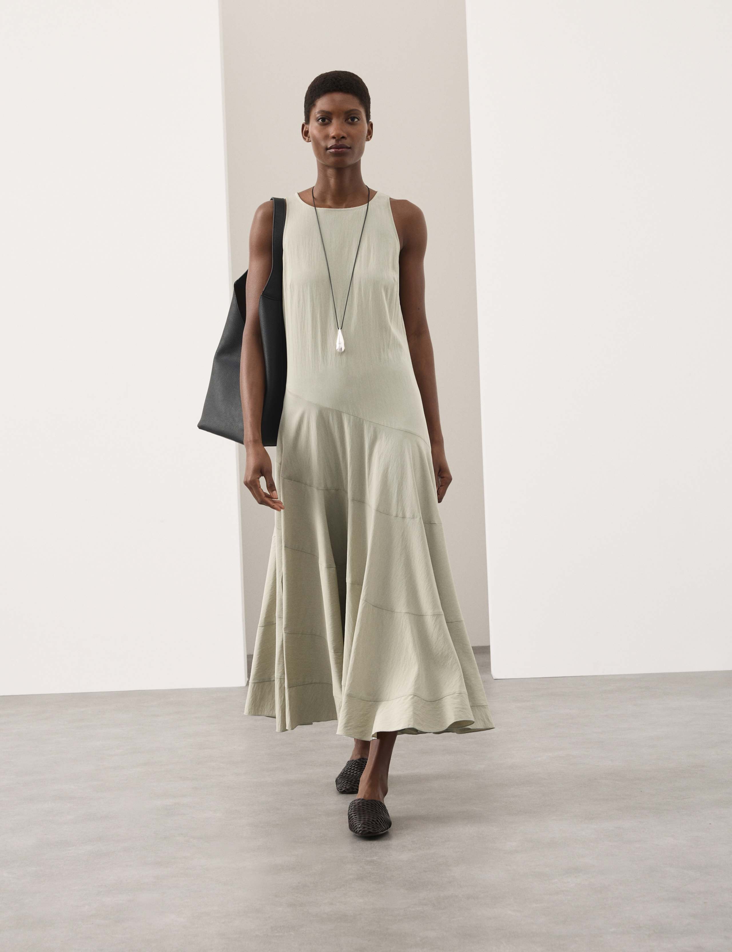 Full Circle Seam Midaxi Skater Dress 1 of 7