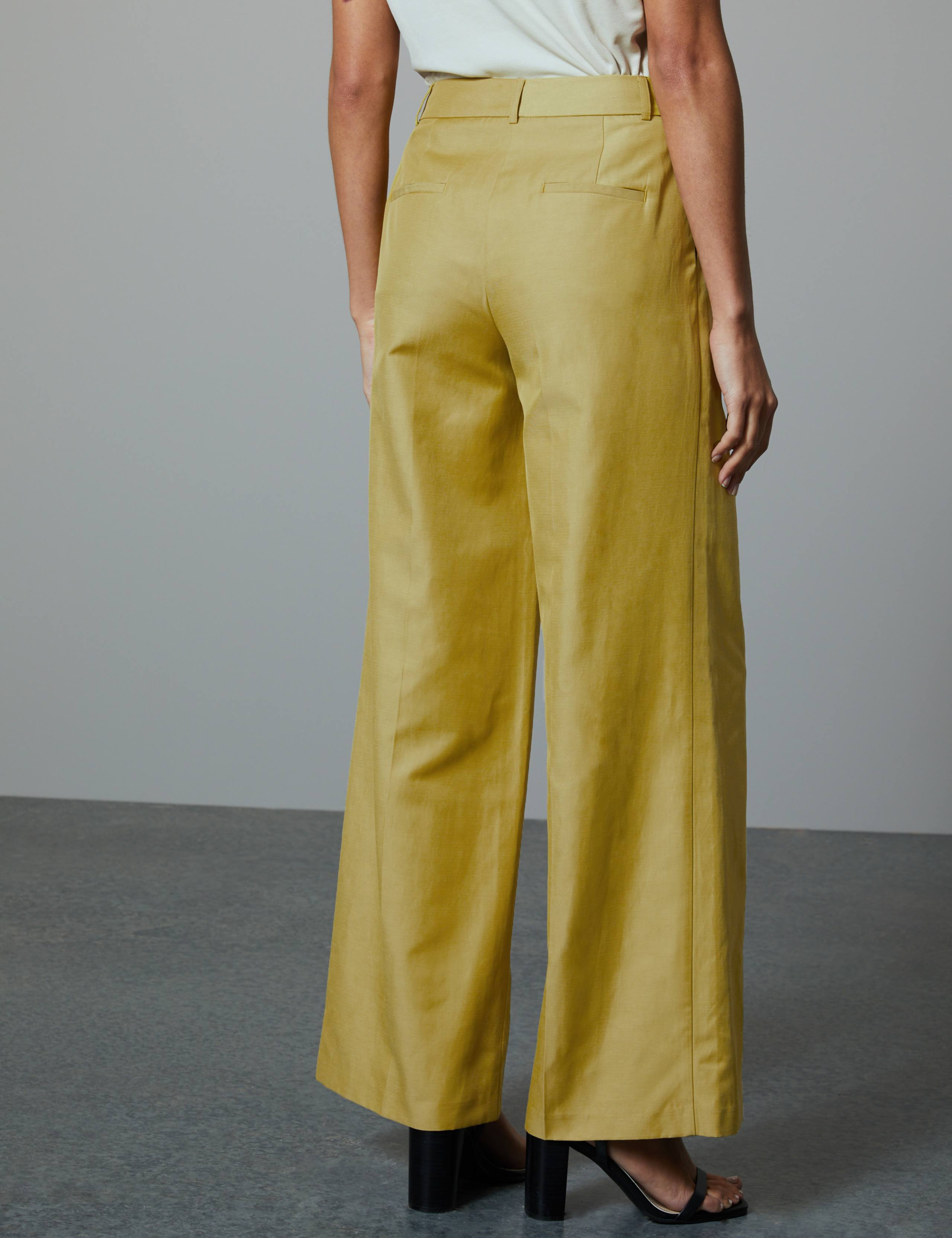 Linen Blend Wide Leg Trousers 3 of 5