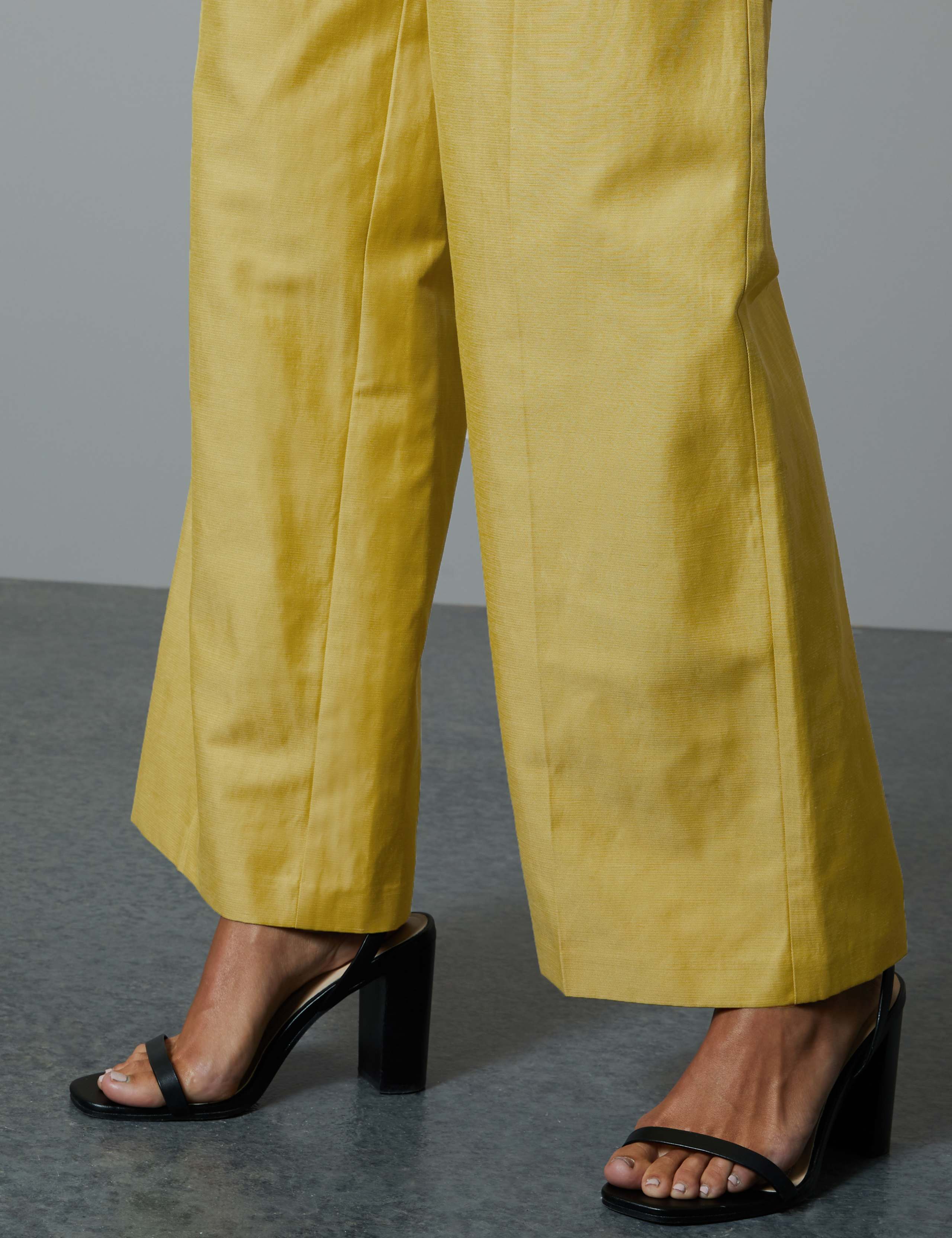 Linen Blend Wide Leg Trousers 5 of 5
