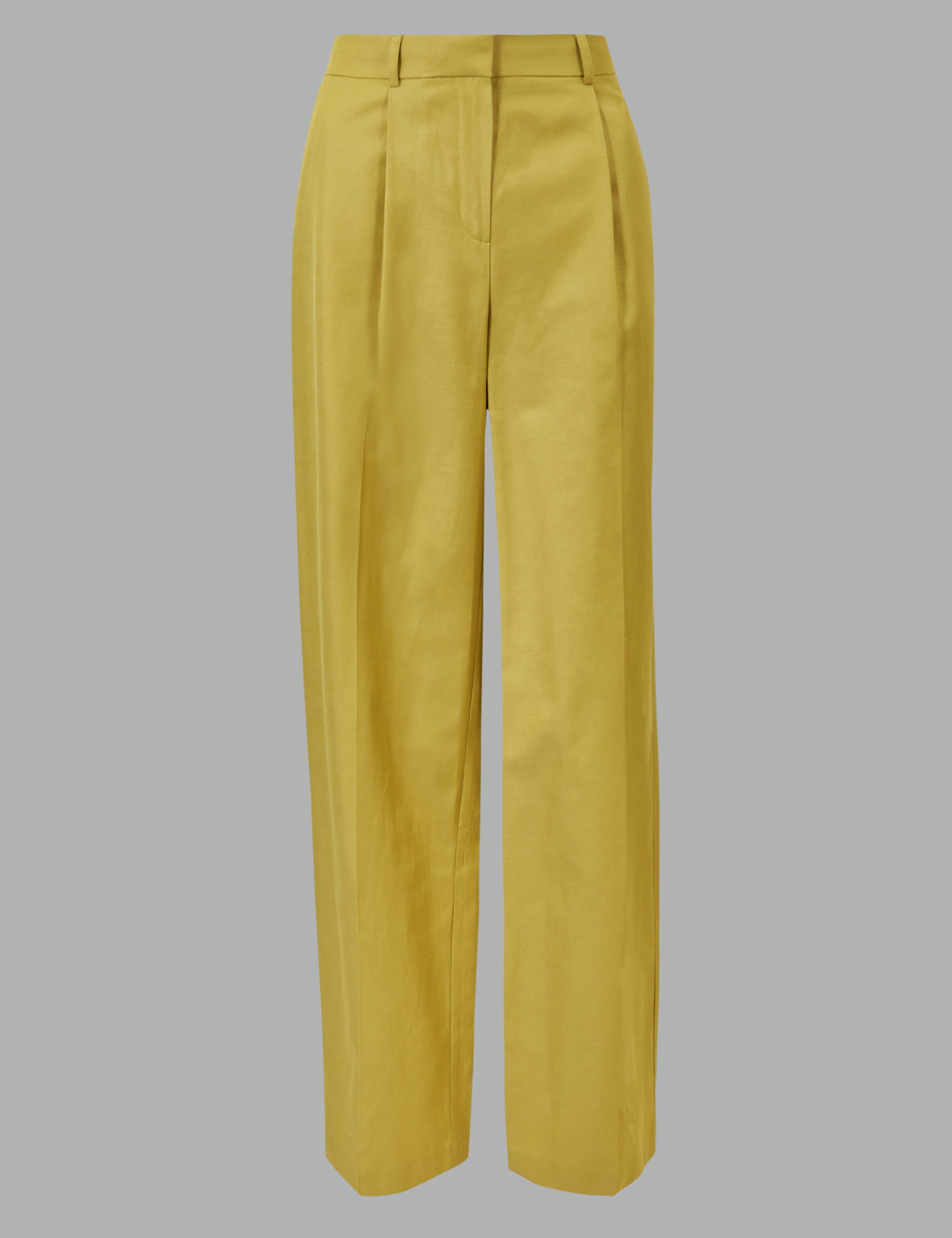 Linen Blend Wide Leg Trousers 2 of 5