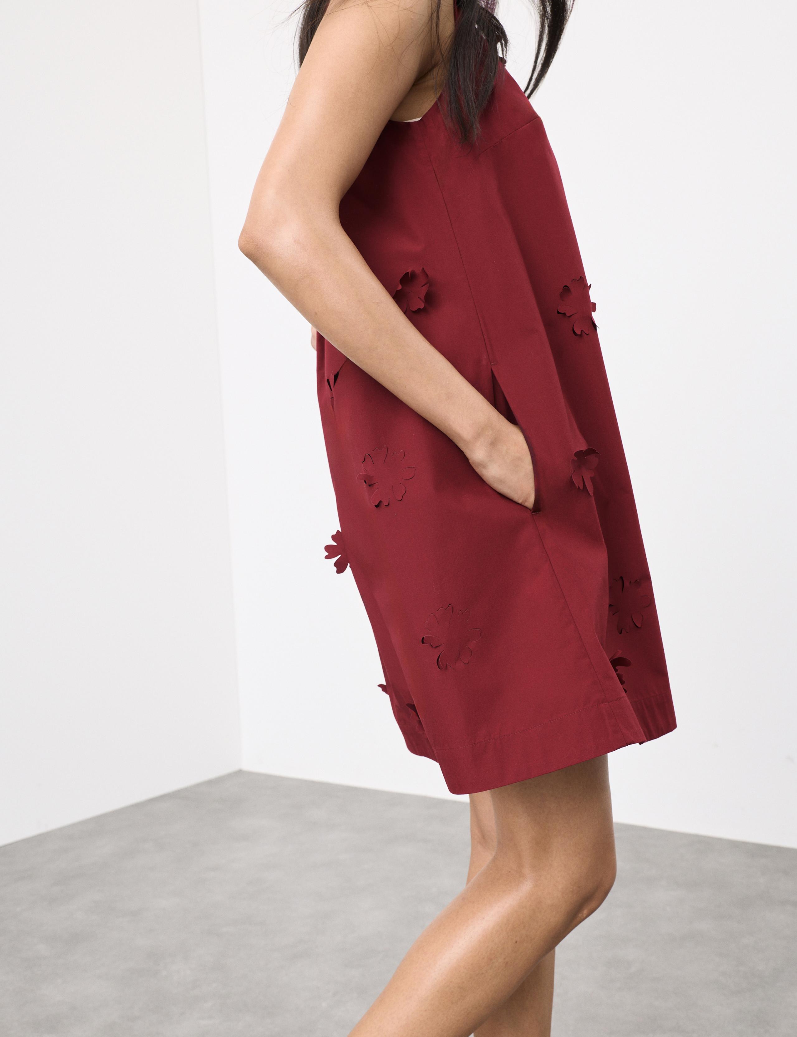 Cotton Blend Floral Cutwork Detail Dress 4 of 7