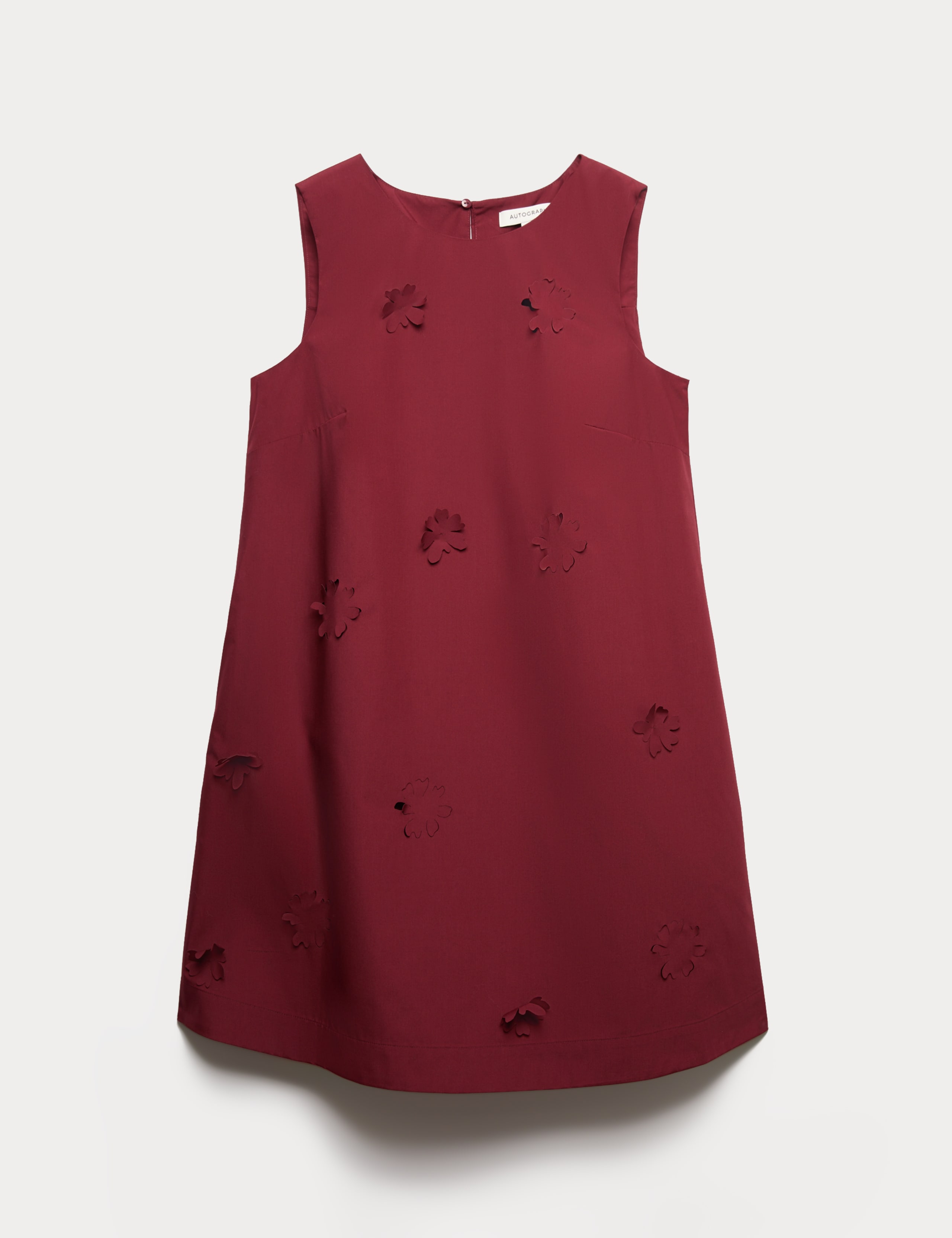 Cotton Blend Floral Cutwork Detail Dress 2 of 7