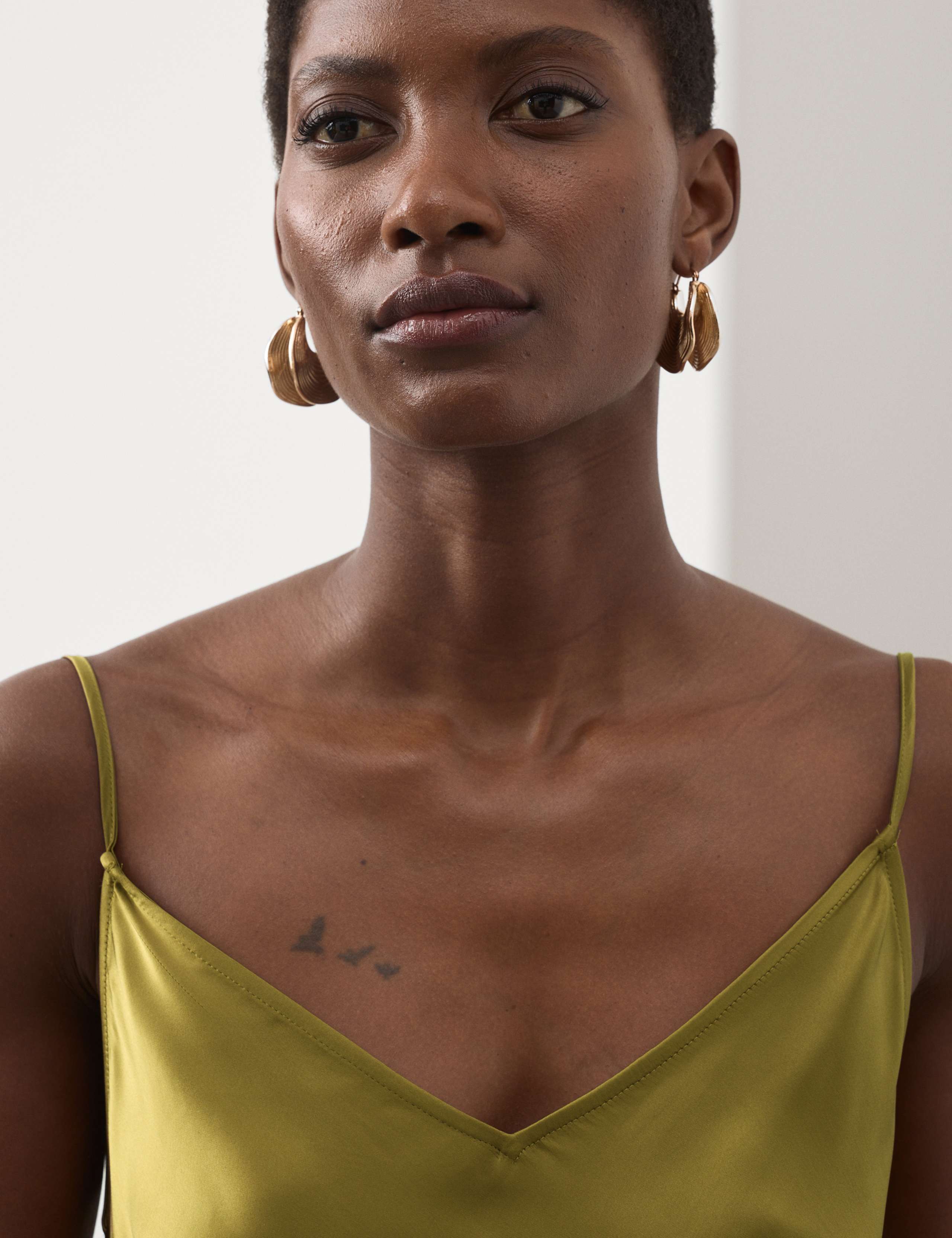 Satin Ruffle Maxi Slip Dress 5 of 7