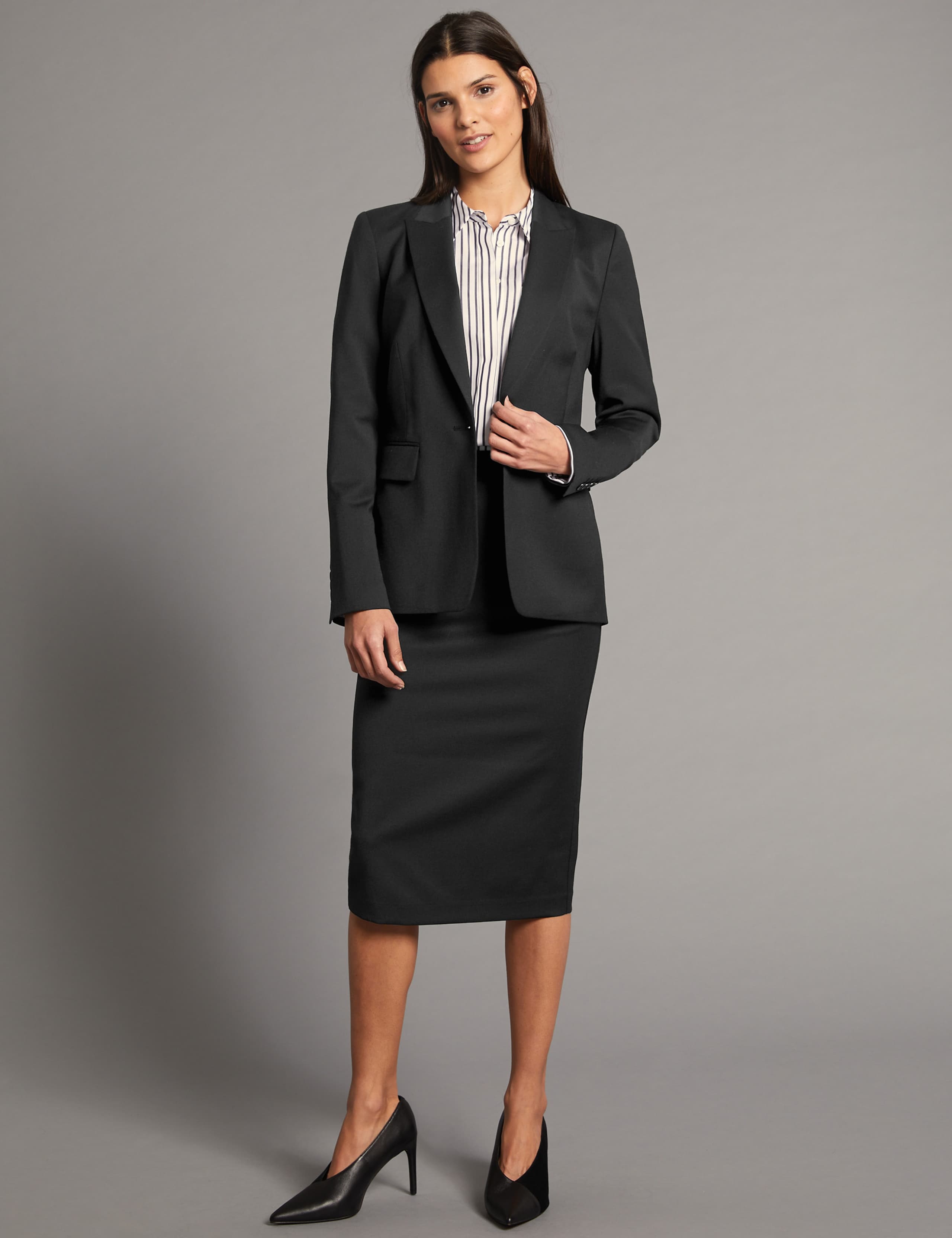 Wool Blend Longline Single Breasted Blazer 6 of 6