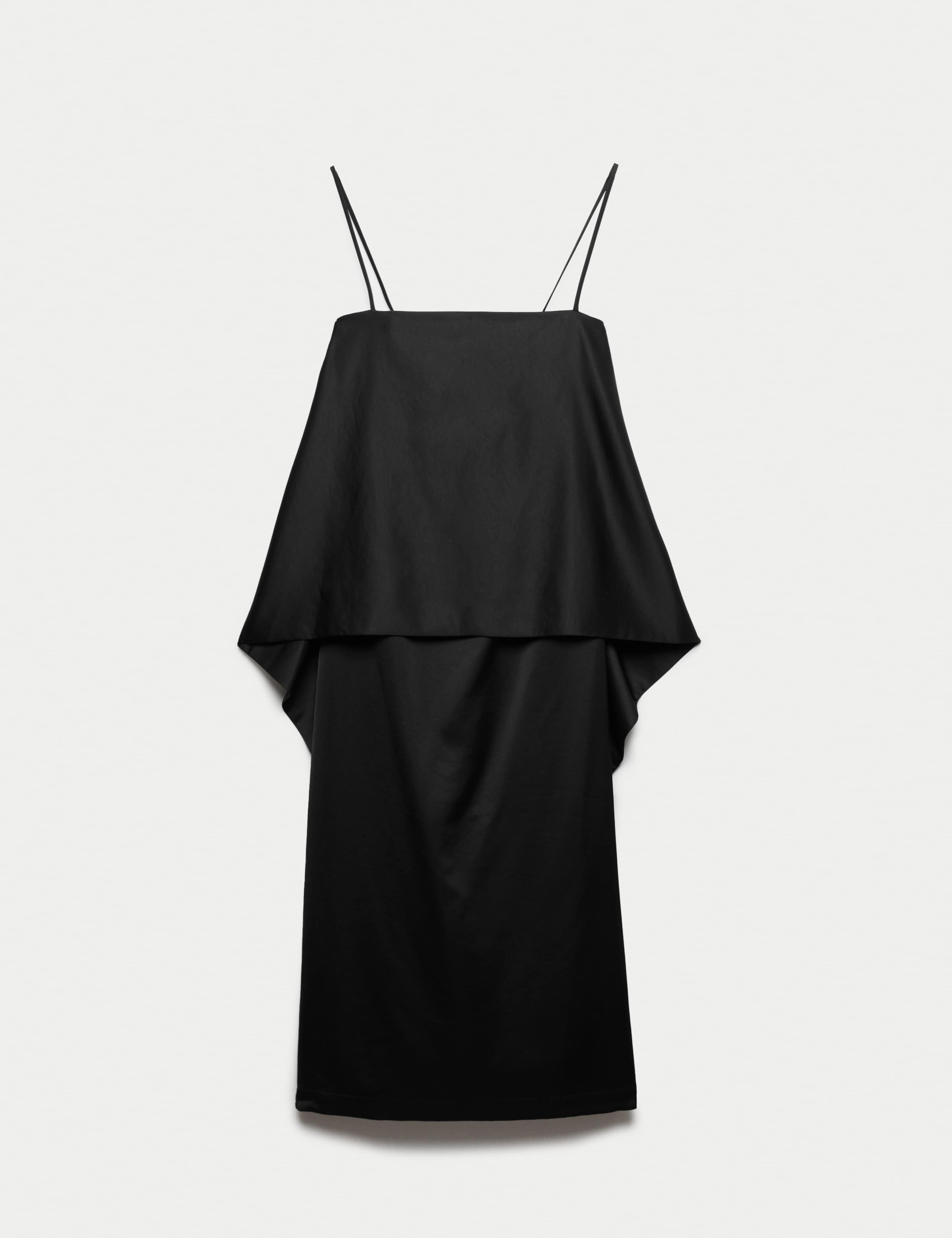 Lyocell Rich Satin Draped Midaxi Cami Dress 2 of 7