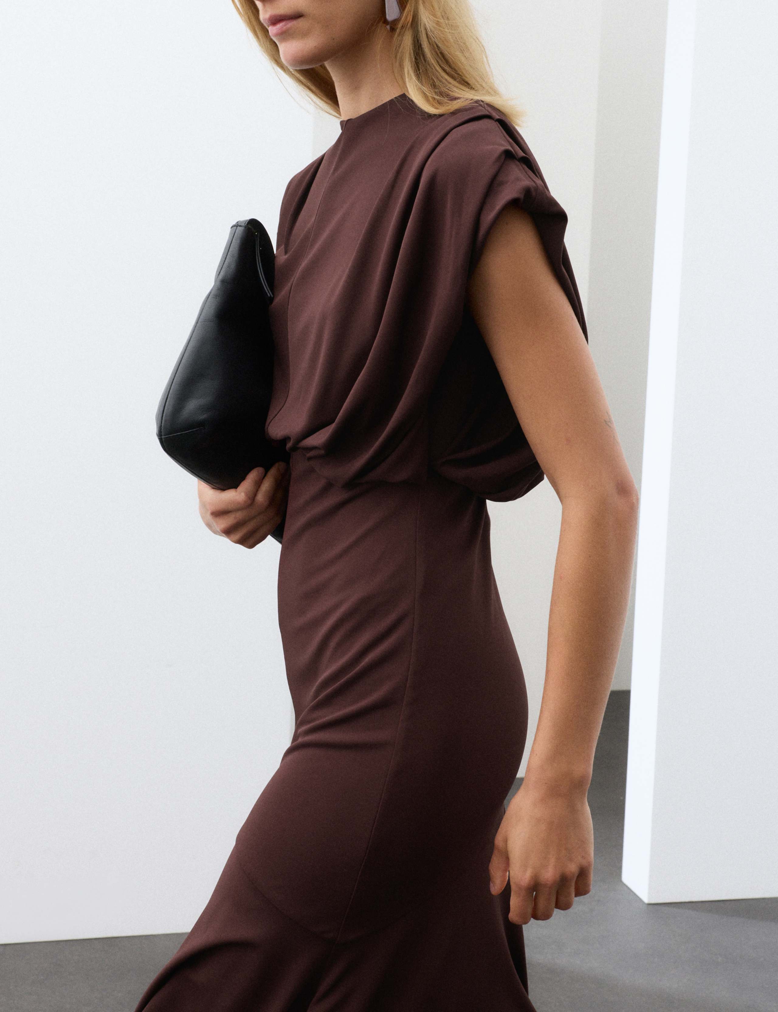 Slinky Draped Maxi Dress 7 of 7