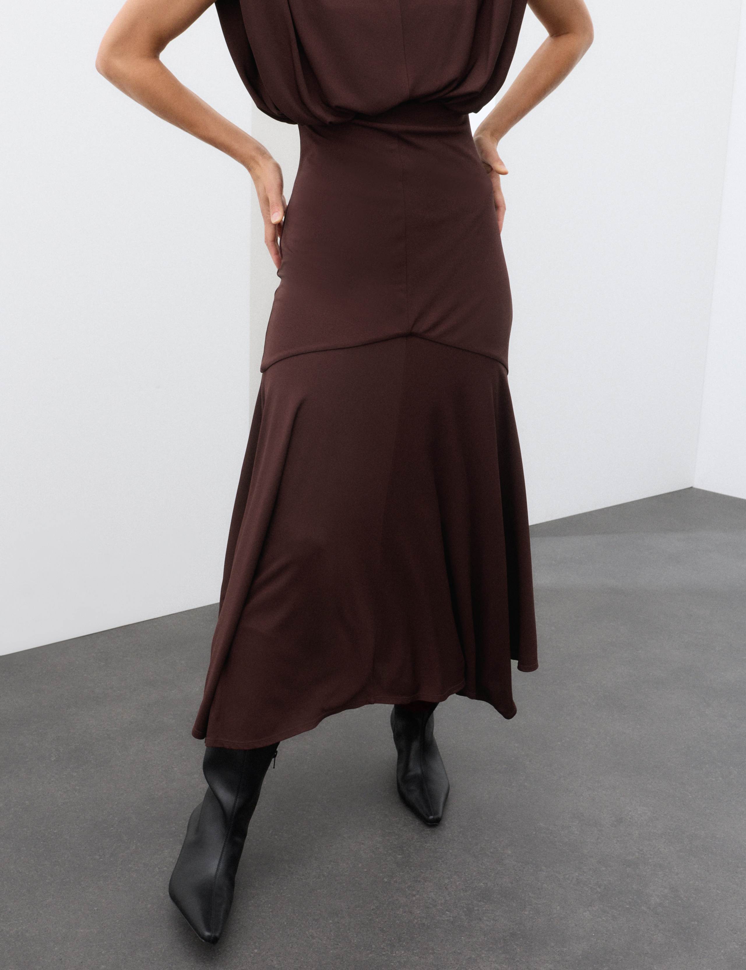 Slinky Draped Maxi Dress 5 of 7