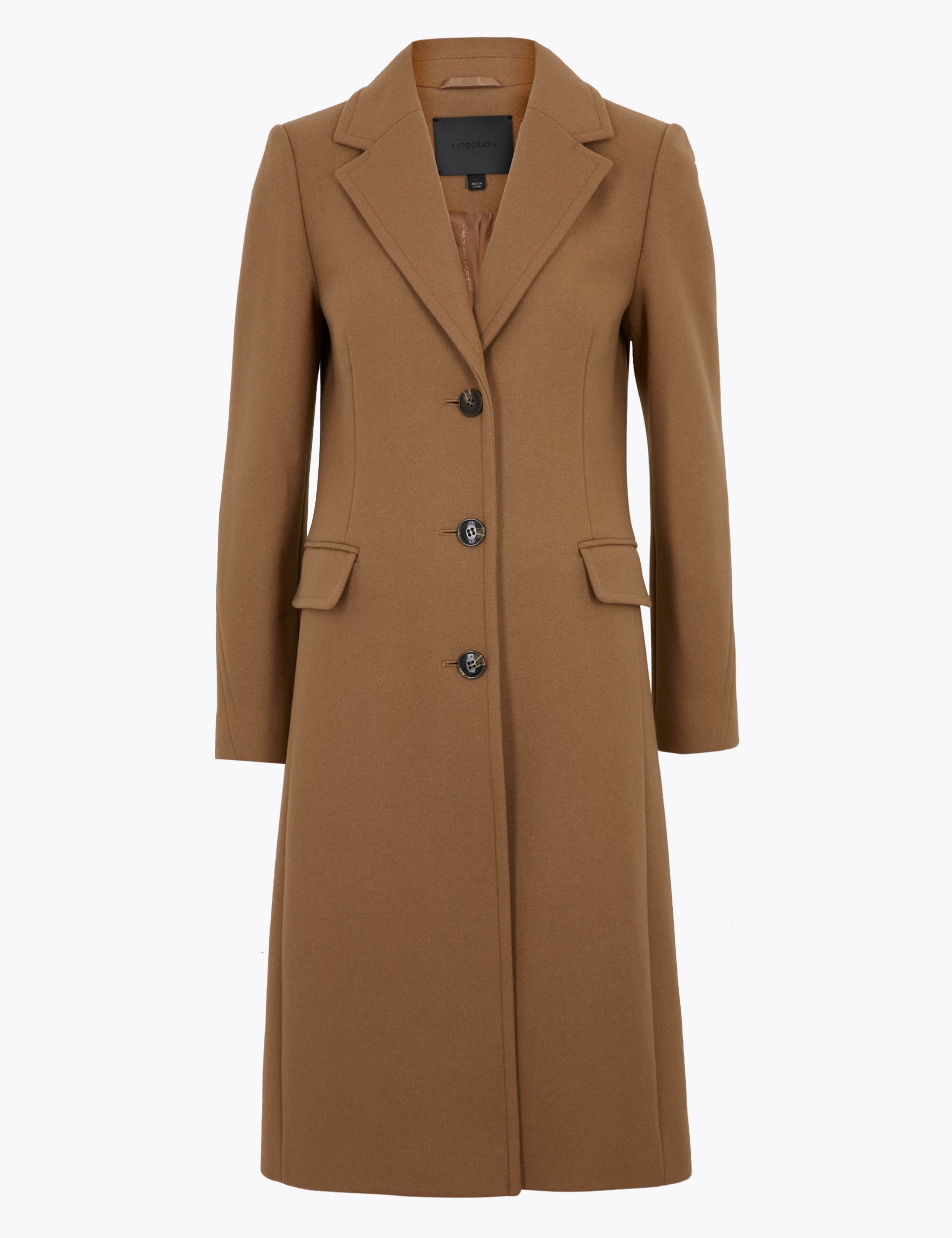 Wool Rich Tailored Coat with Cashmere 2 of 7