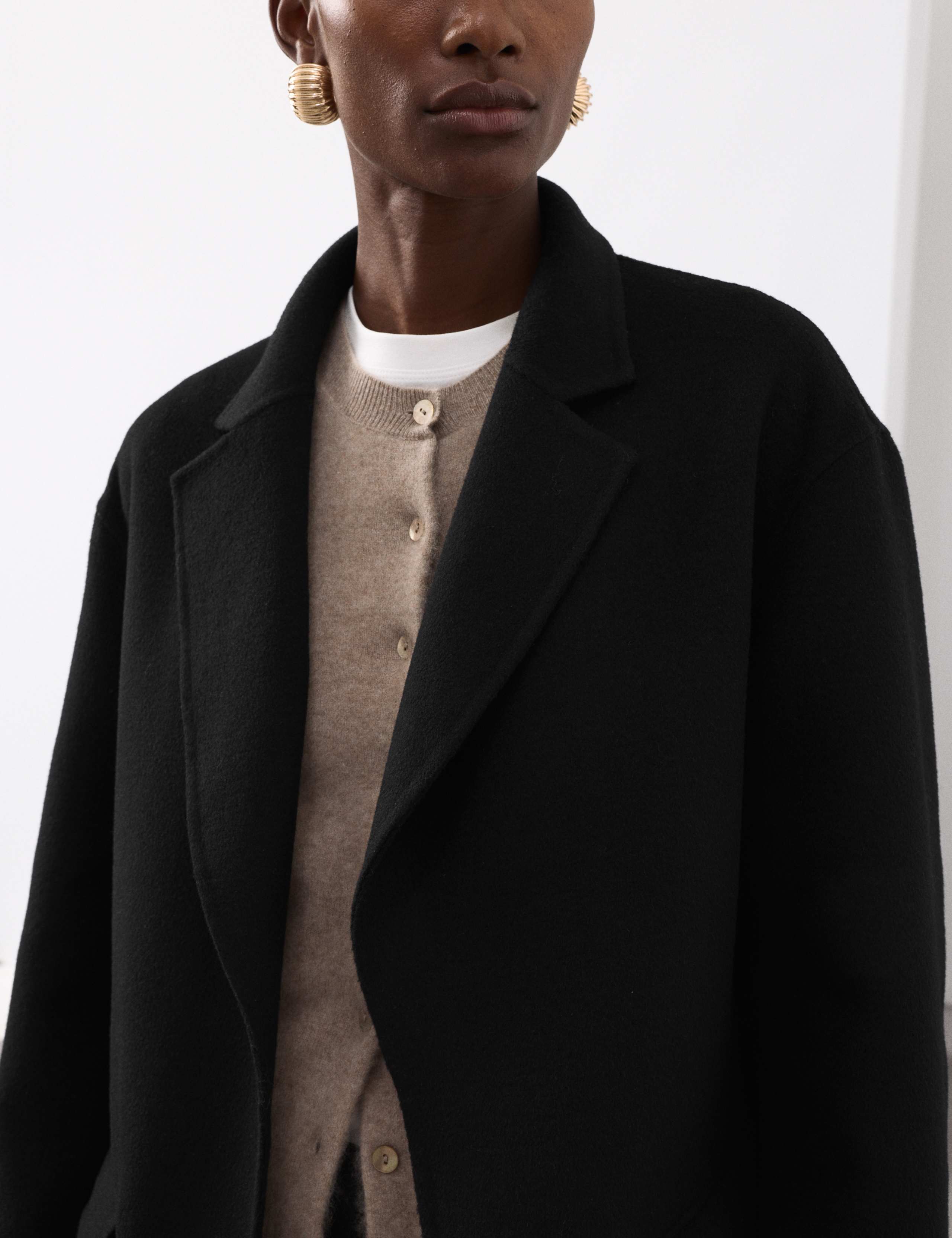 Wool Blend Single Breasted Blazer 3 of 7