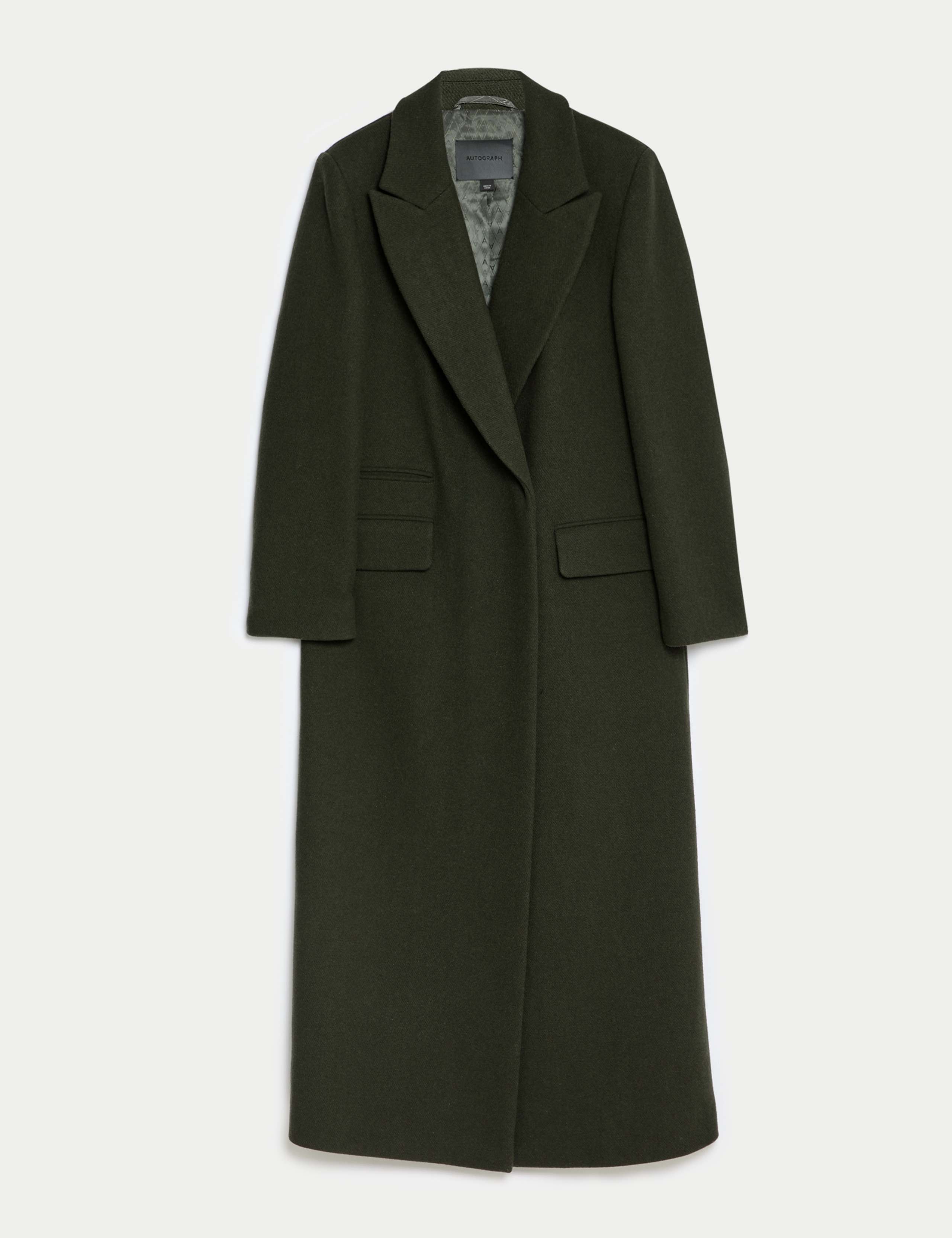 Wool Rich Double Breasted Longline Coat 2 of 8