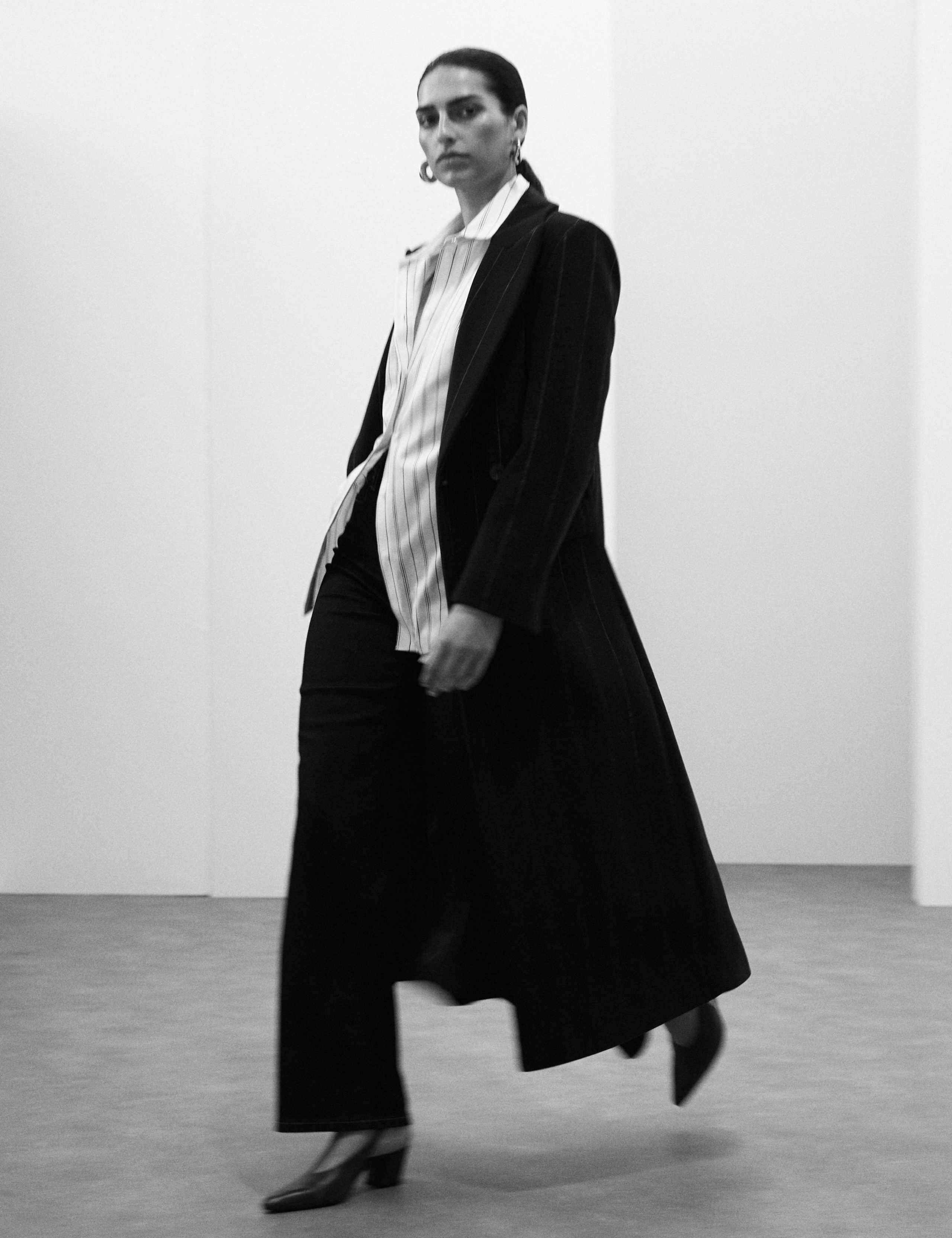 Wool Rich Double Breasted Longline Coat 7 of 8