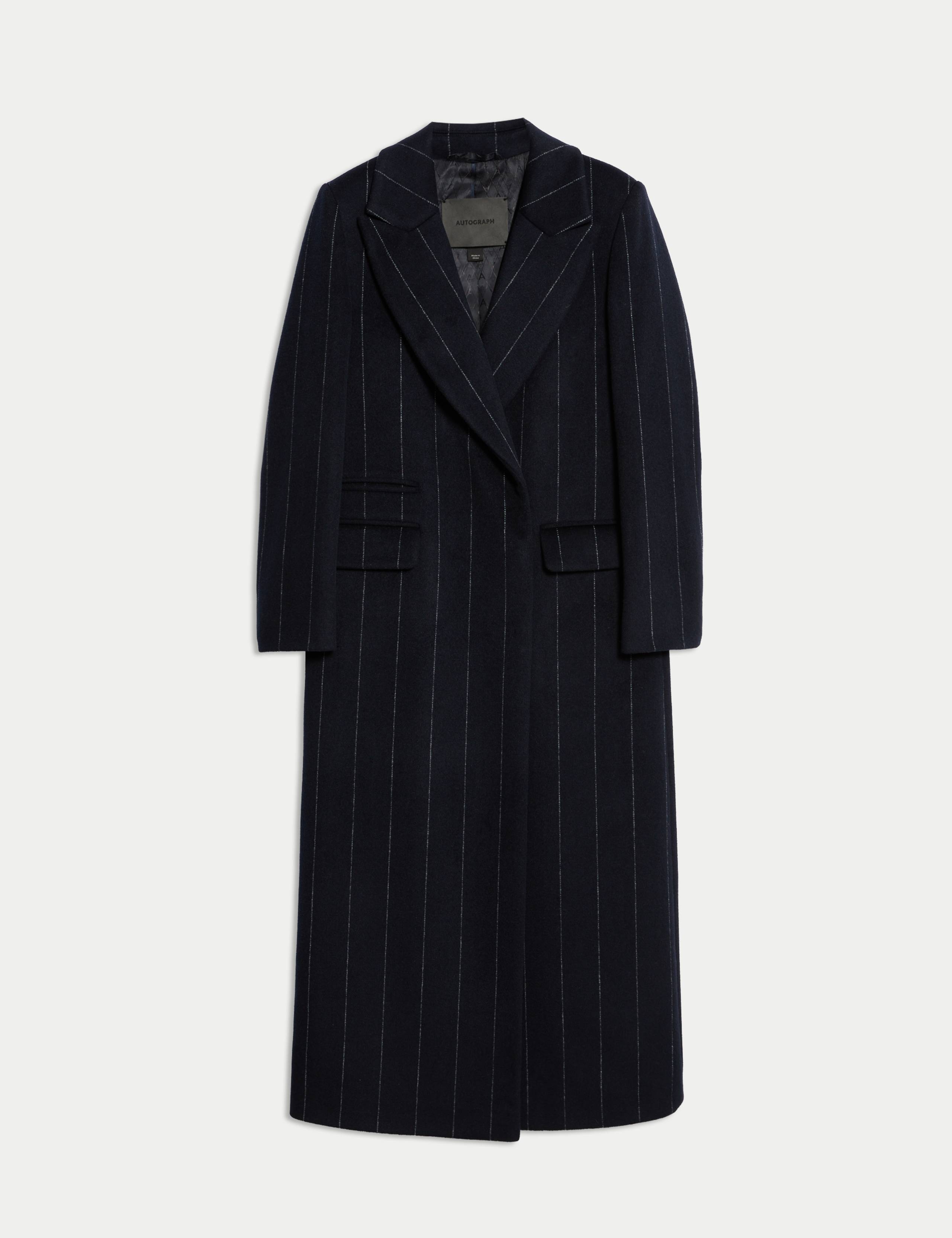 Wool Rich Double Breasted Longline Coat 2 of 8