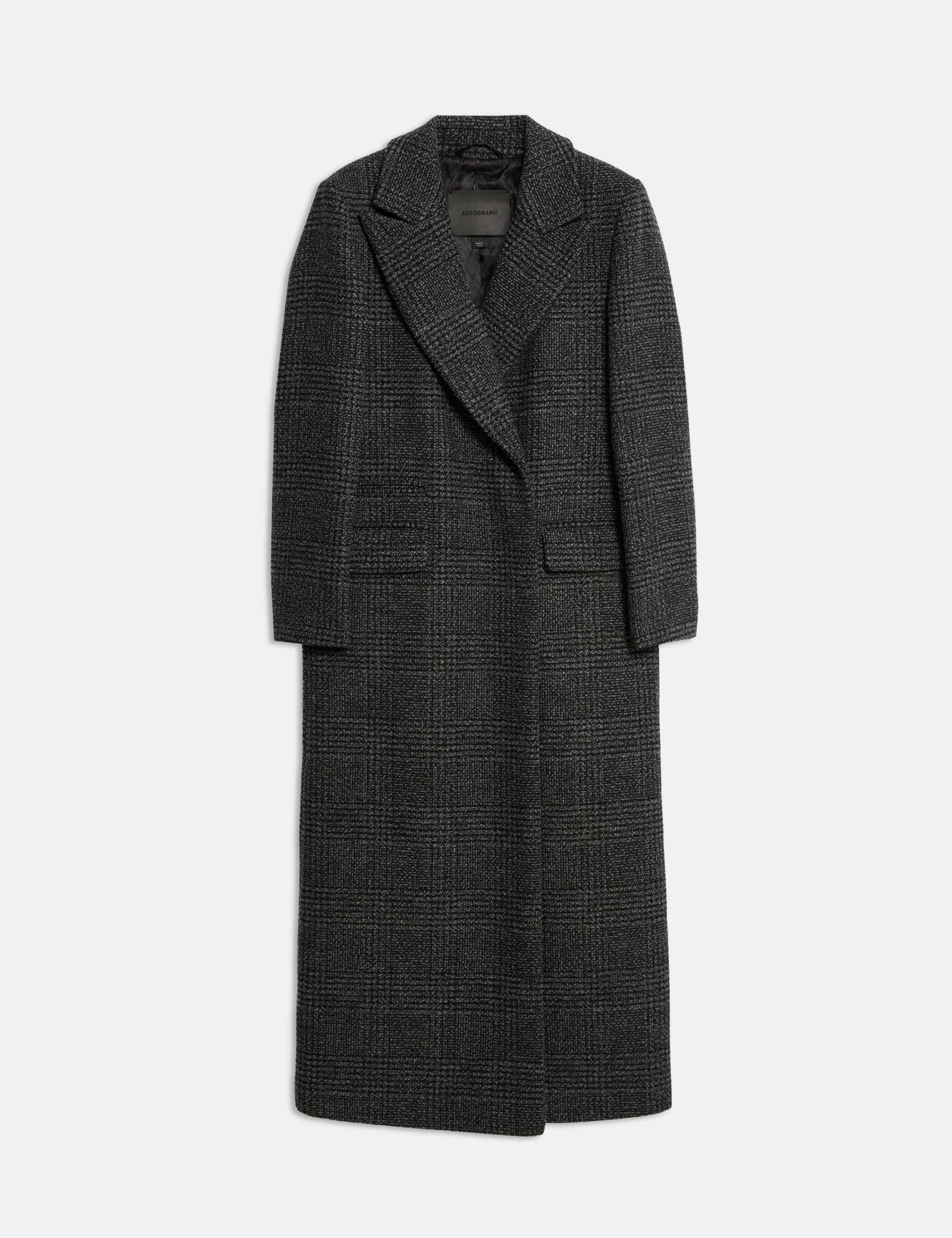 Wool Rich Double Breasted Longline Coat 2 of 7