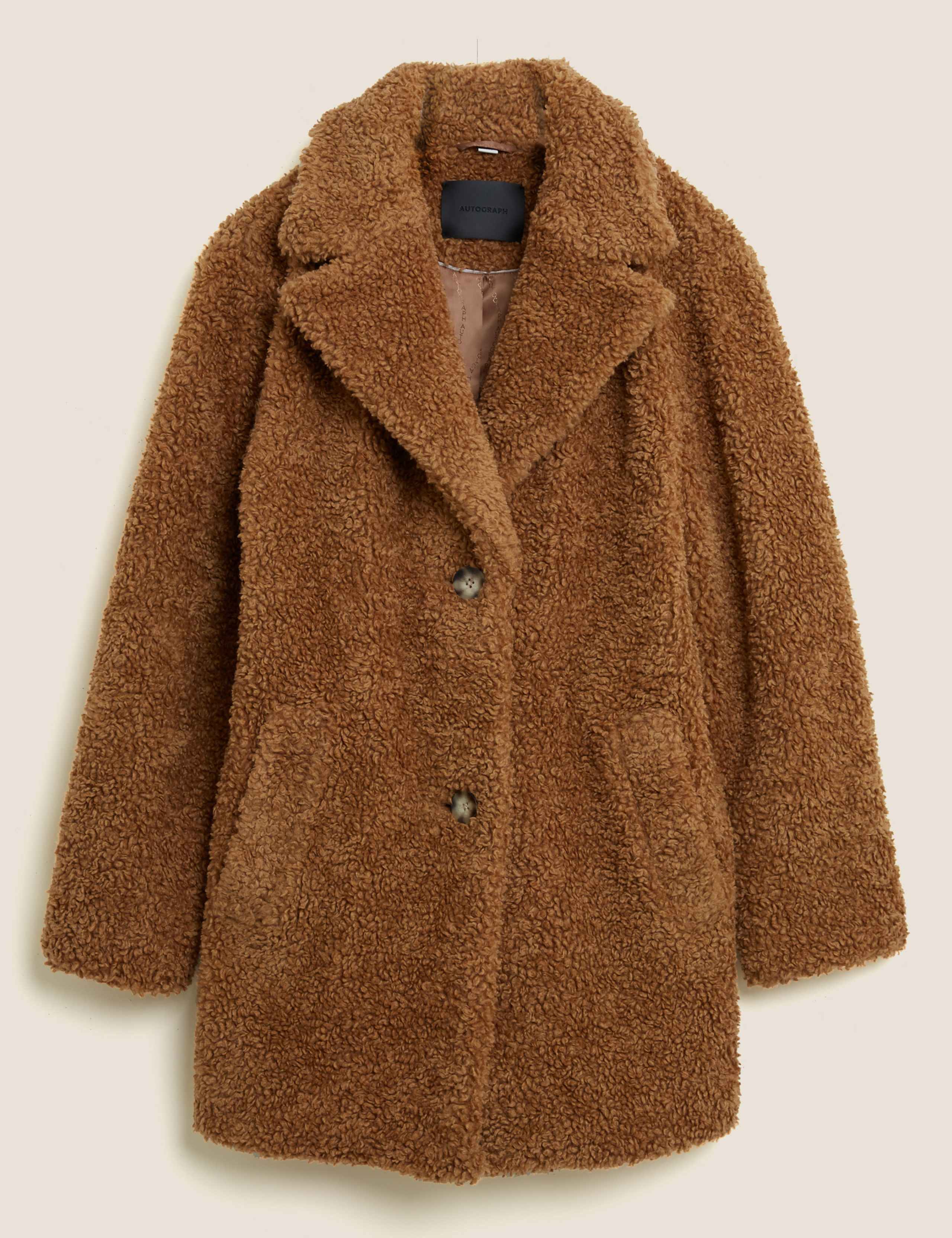Textured Teddy Coat with Wool 2 of 5