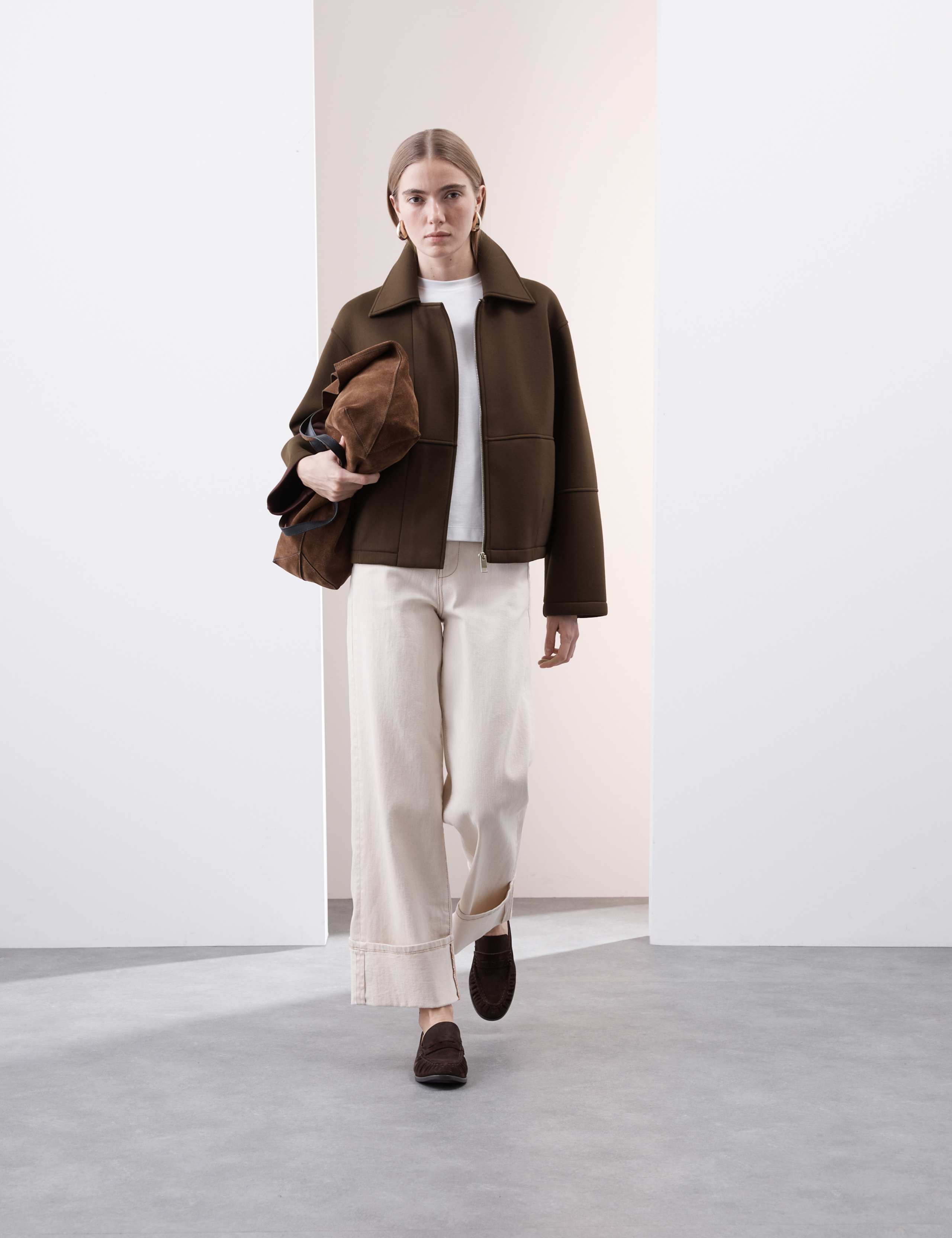 Heavy Scuba Cropped Bomber Jacket 3 of 6