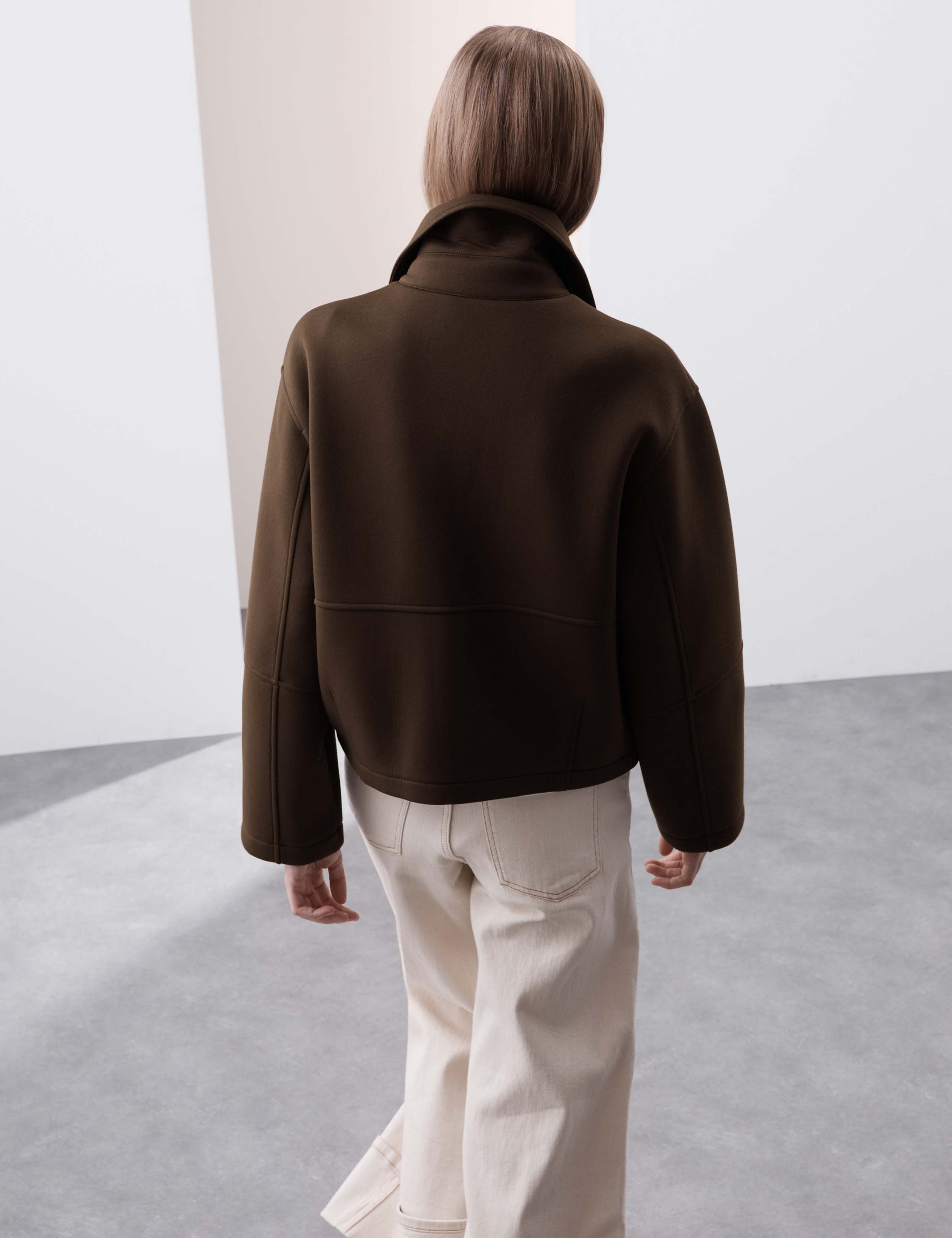Heavy Scuba Cropped Bomber Jacket 4 of 6