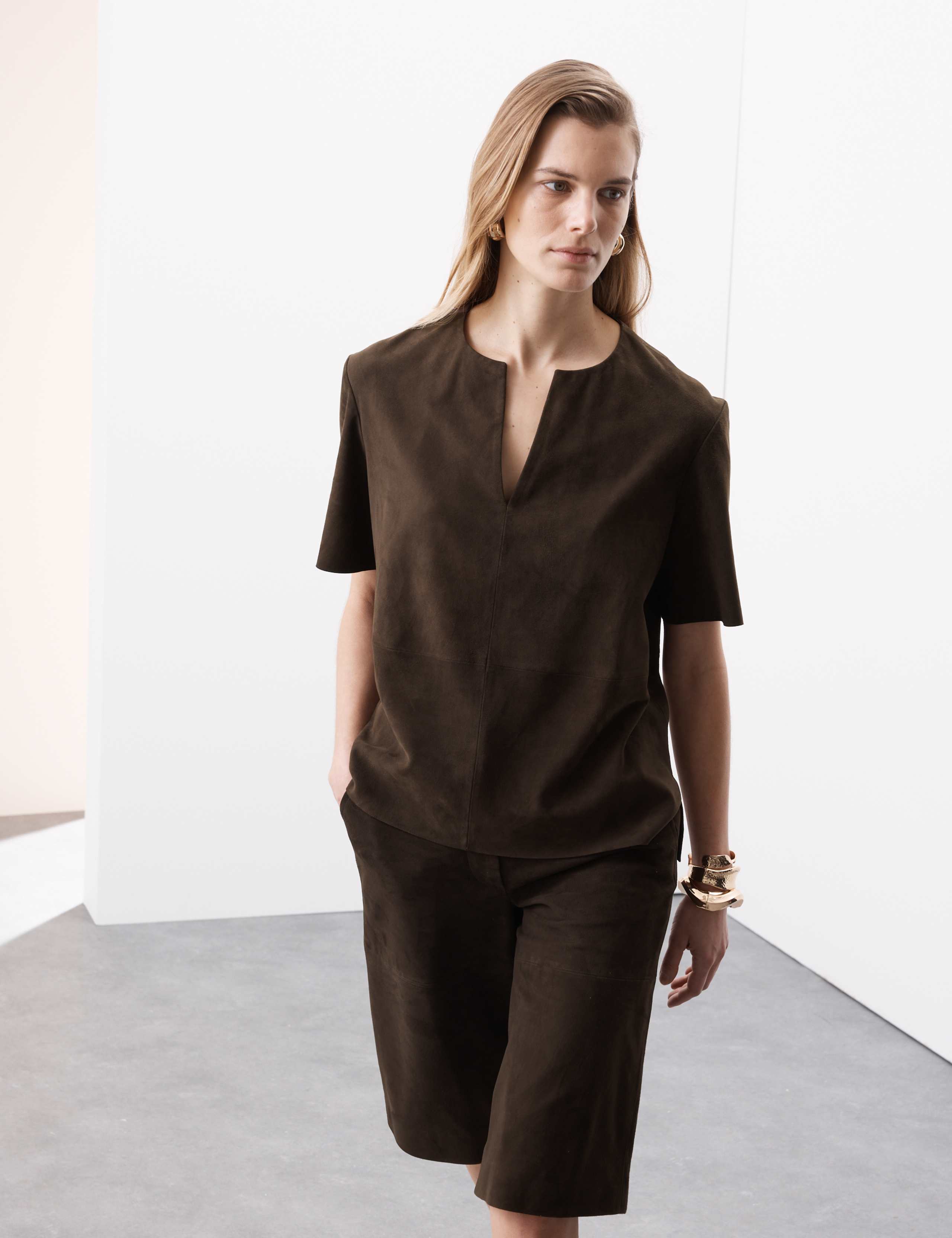 Pure Suede Kaftan Top 5 of 7