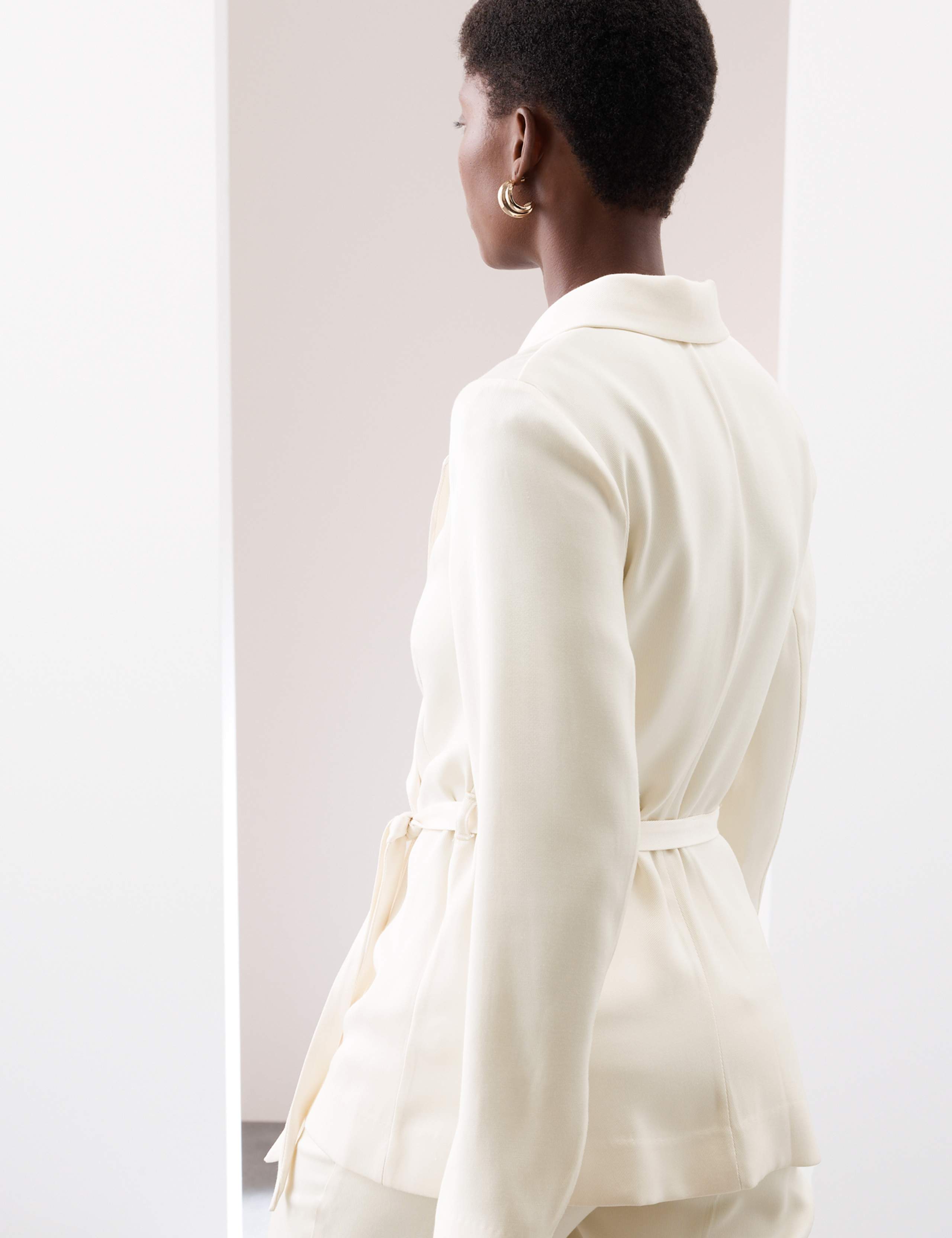 Twill Belted Blazer 6 of 7