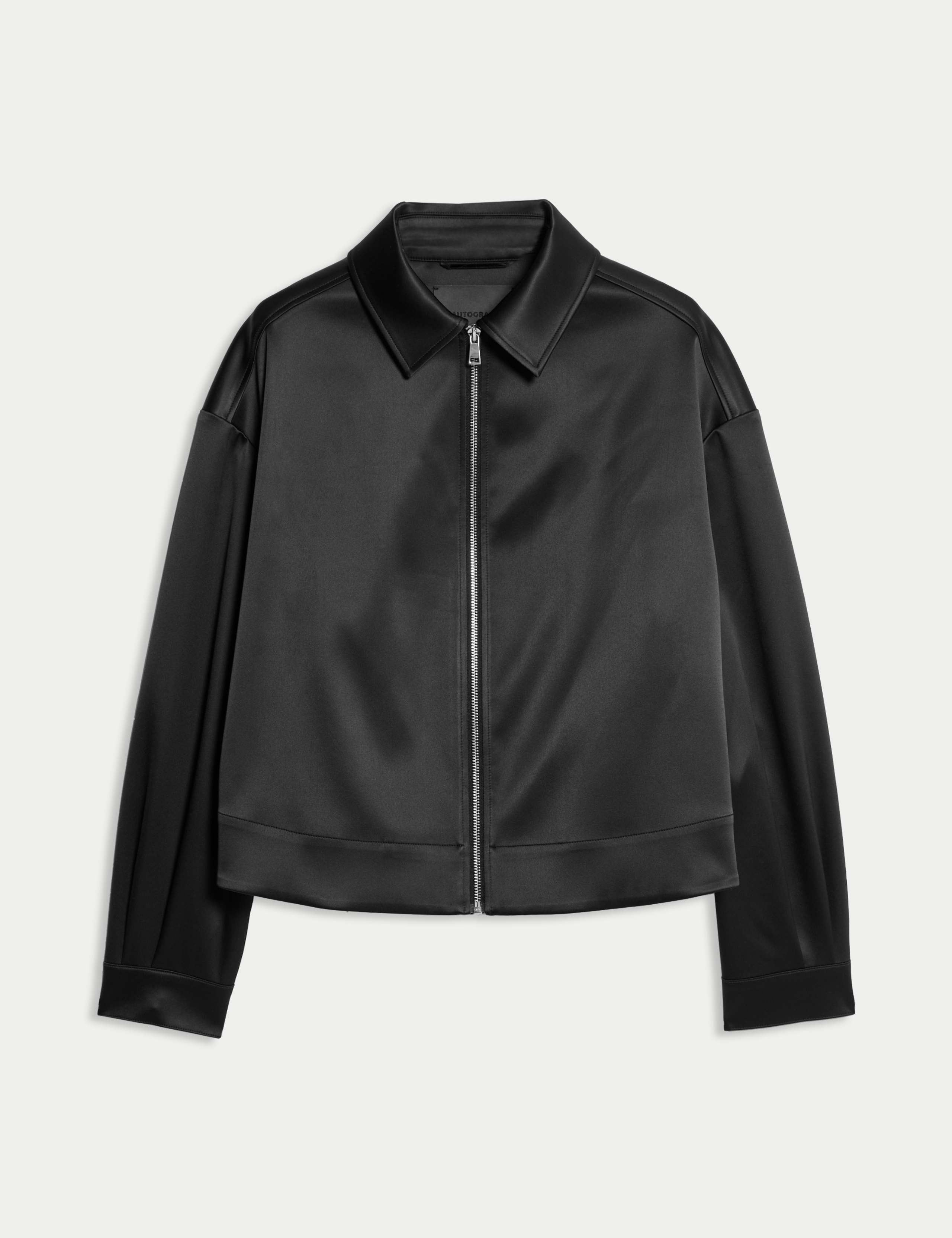 Satin Lightweight Collared Jacket 2 of 7
