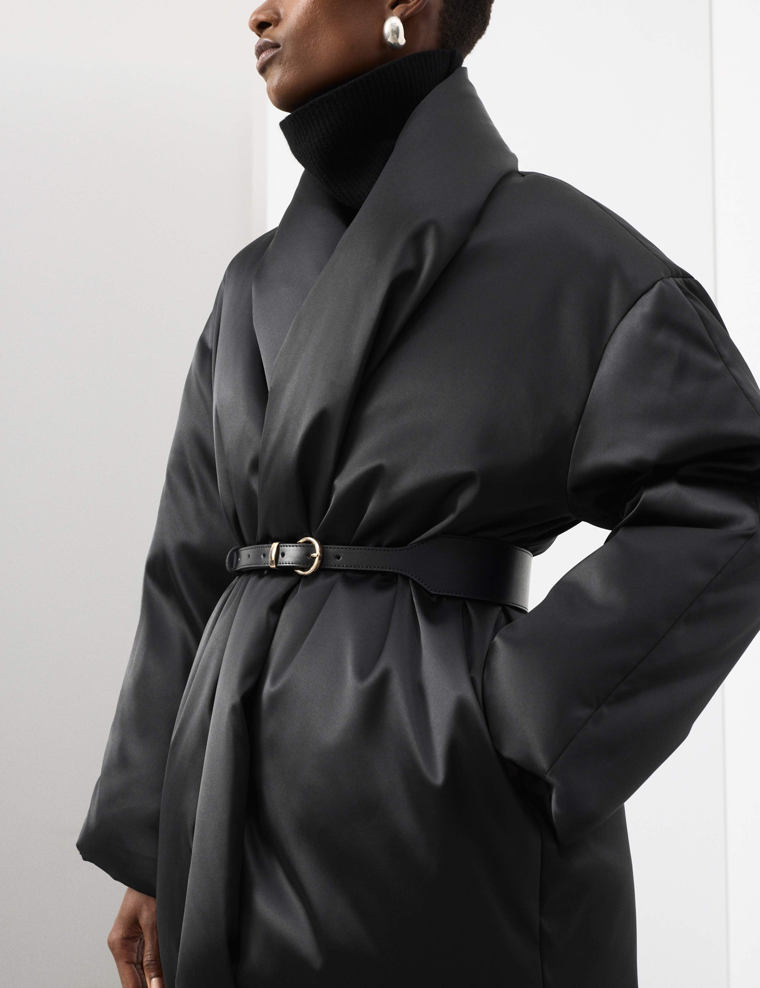 Satin Puffer Coat 3 of 7