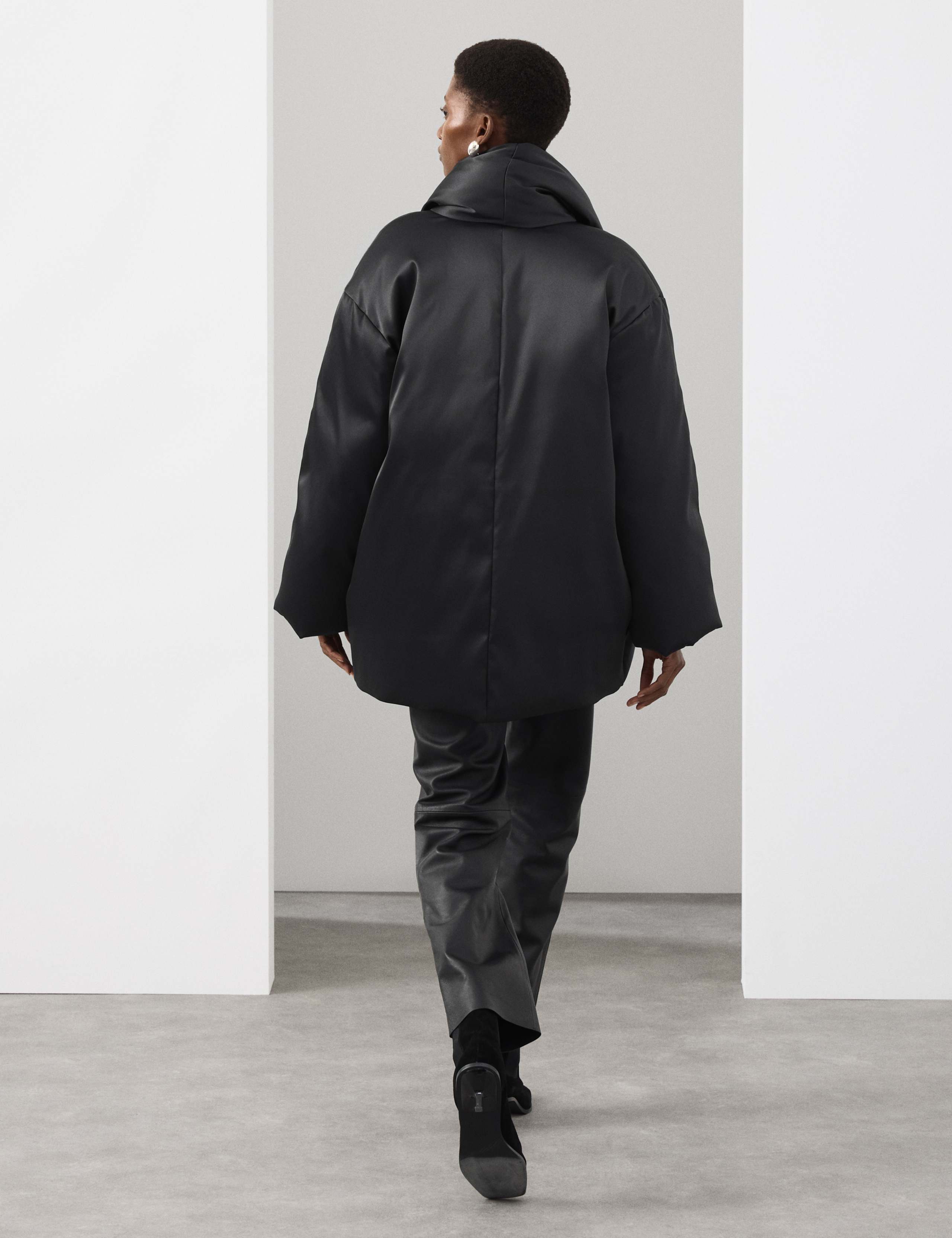 Satin Puffer Coat 4 of 7