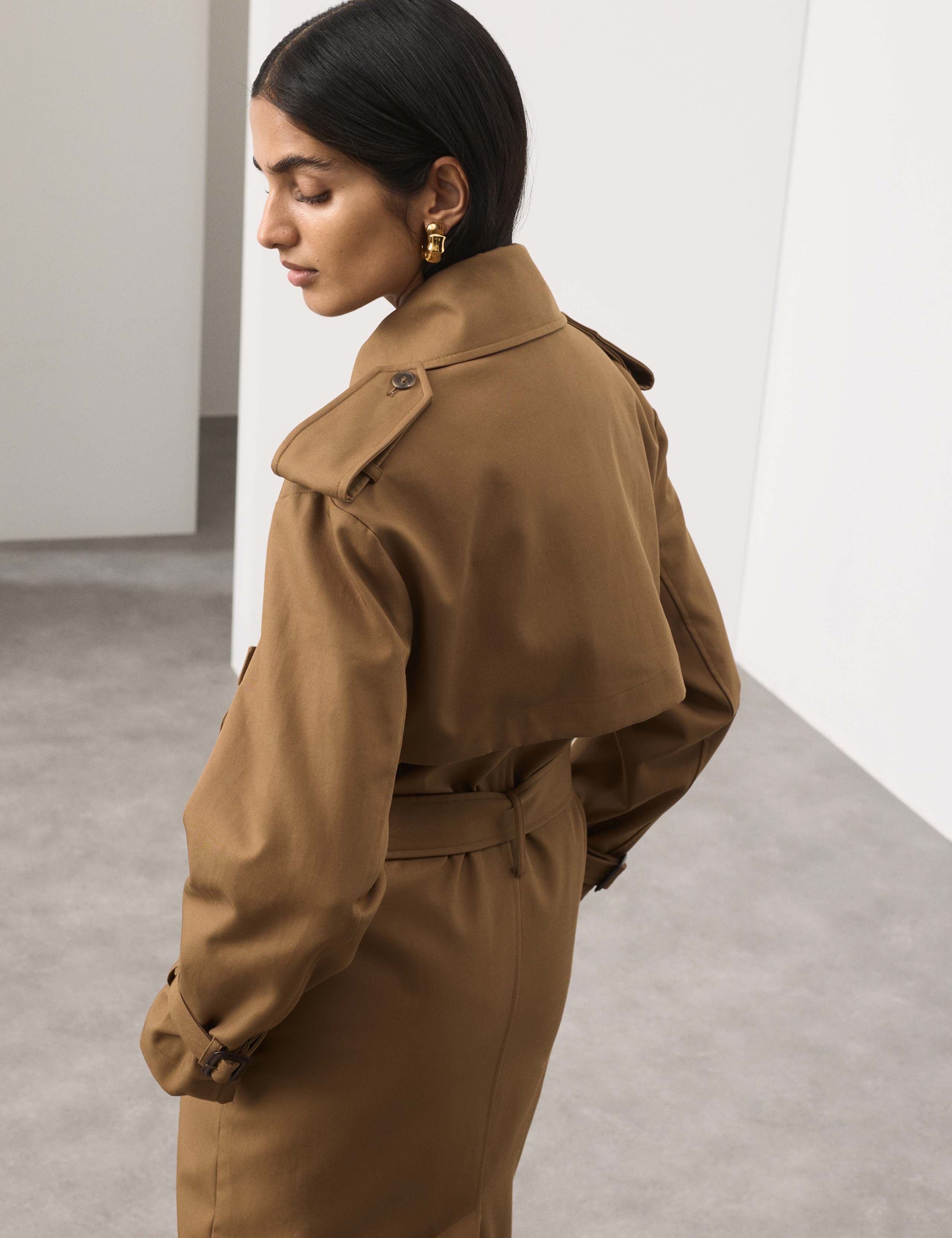 Pure Cotton Longline Trench Coat 6 of 7