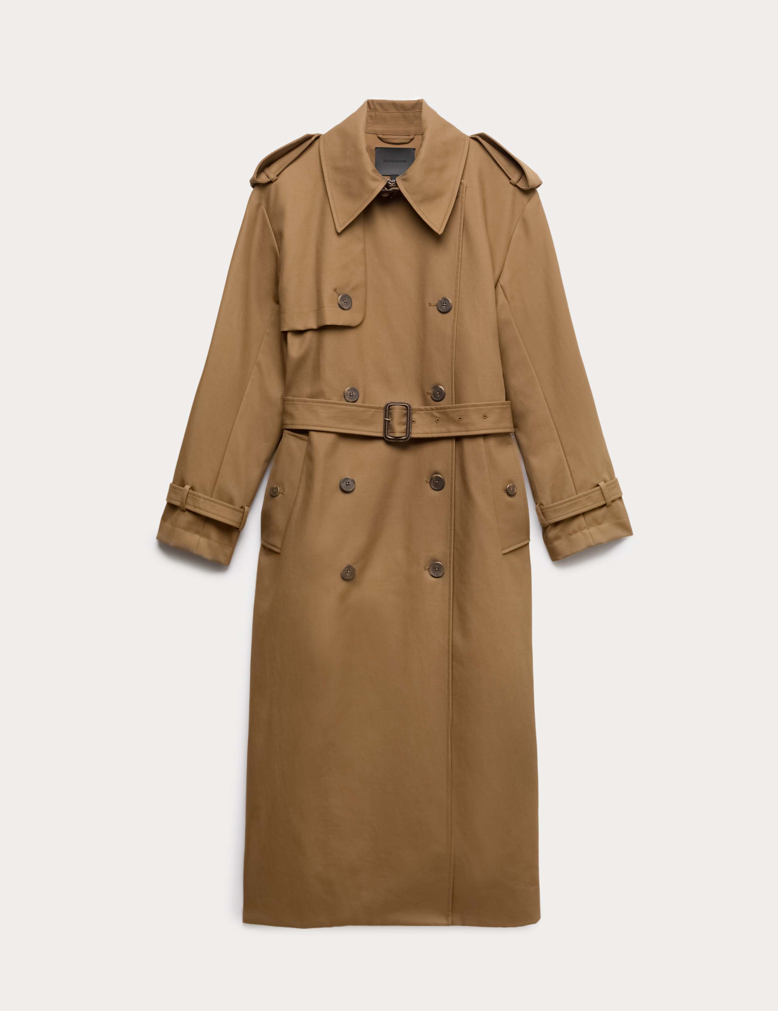 Pure Cotton Longline Trench Coat 2 of 7