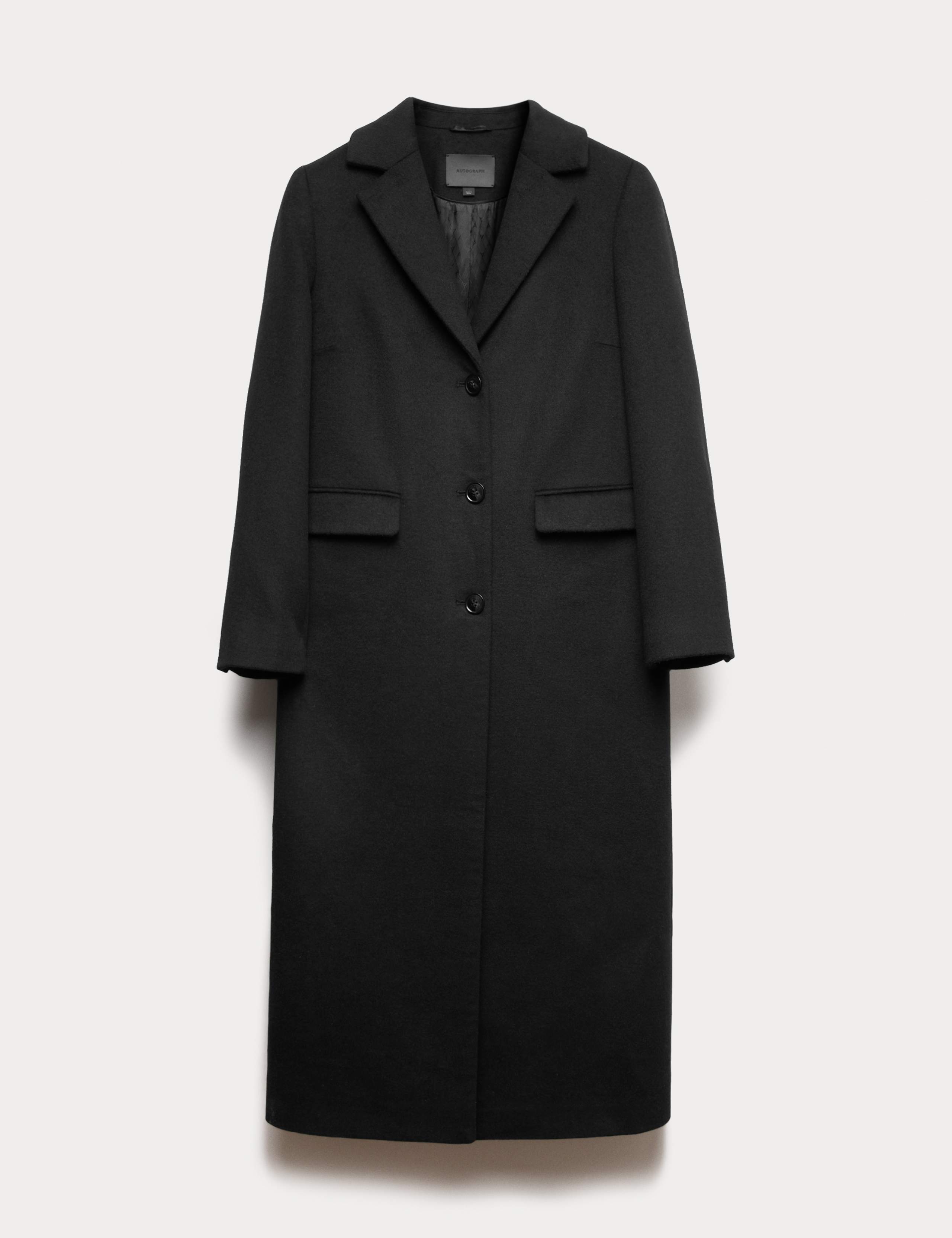 Wool Blend Longline Tailored Coat 2 of 7