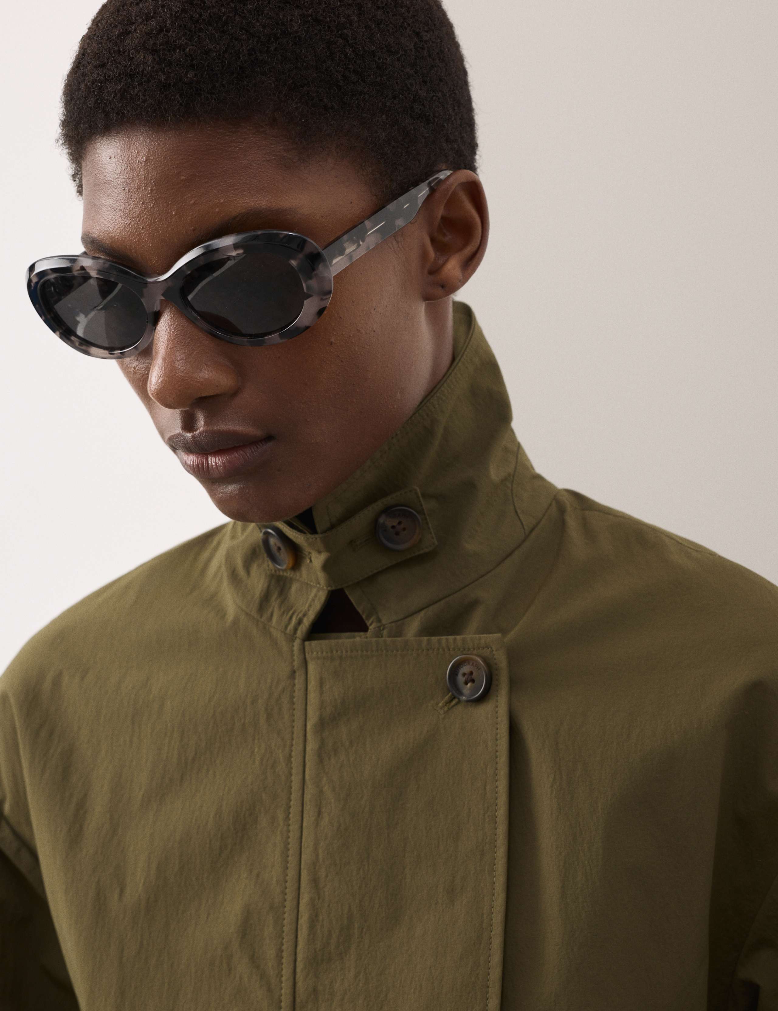 Belted Cropped Trench Coat 7 of 7