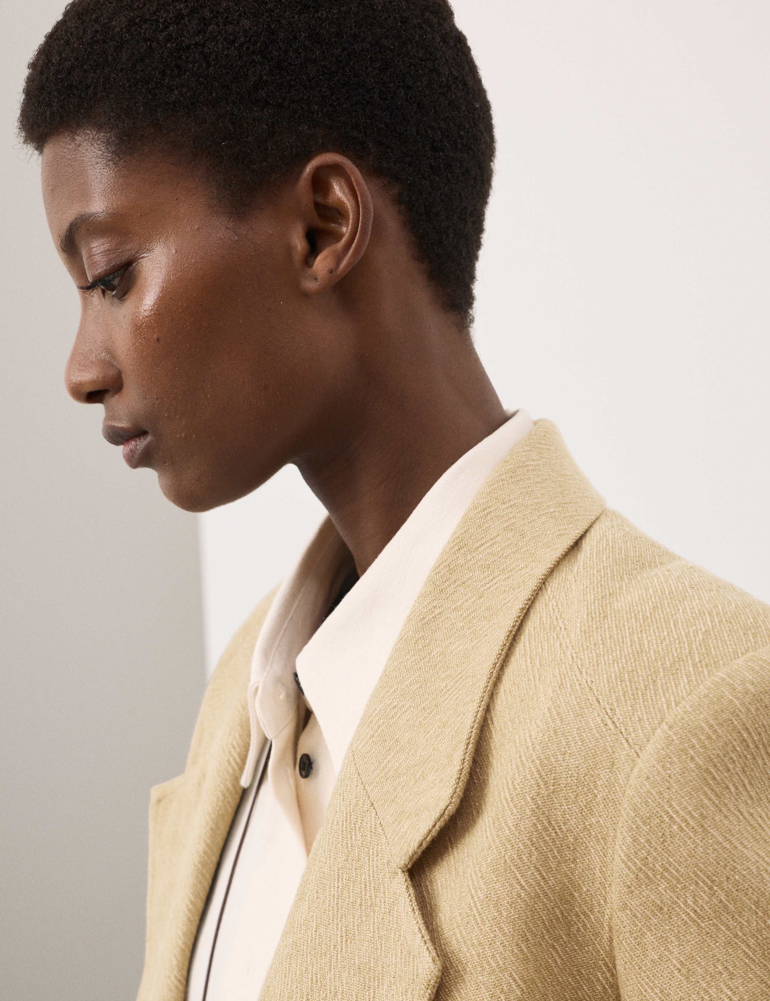 Flax Linen Blend Relaxed Textured Blazer 7 of 7