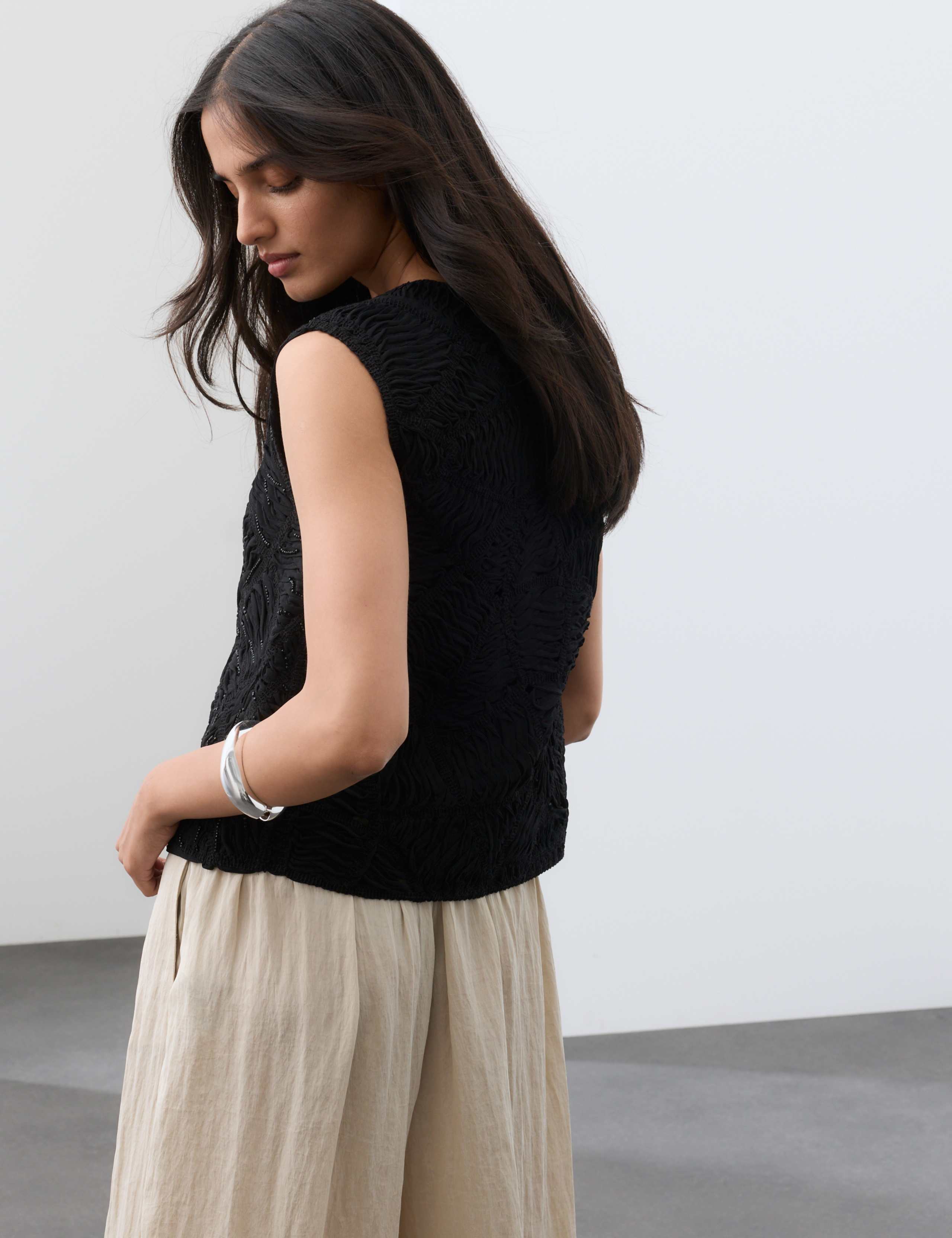 Macrame Beaded Waistcoat 3 of 7