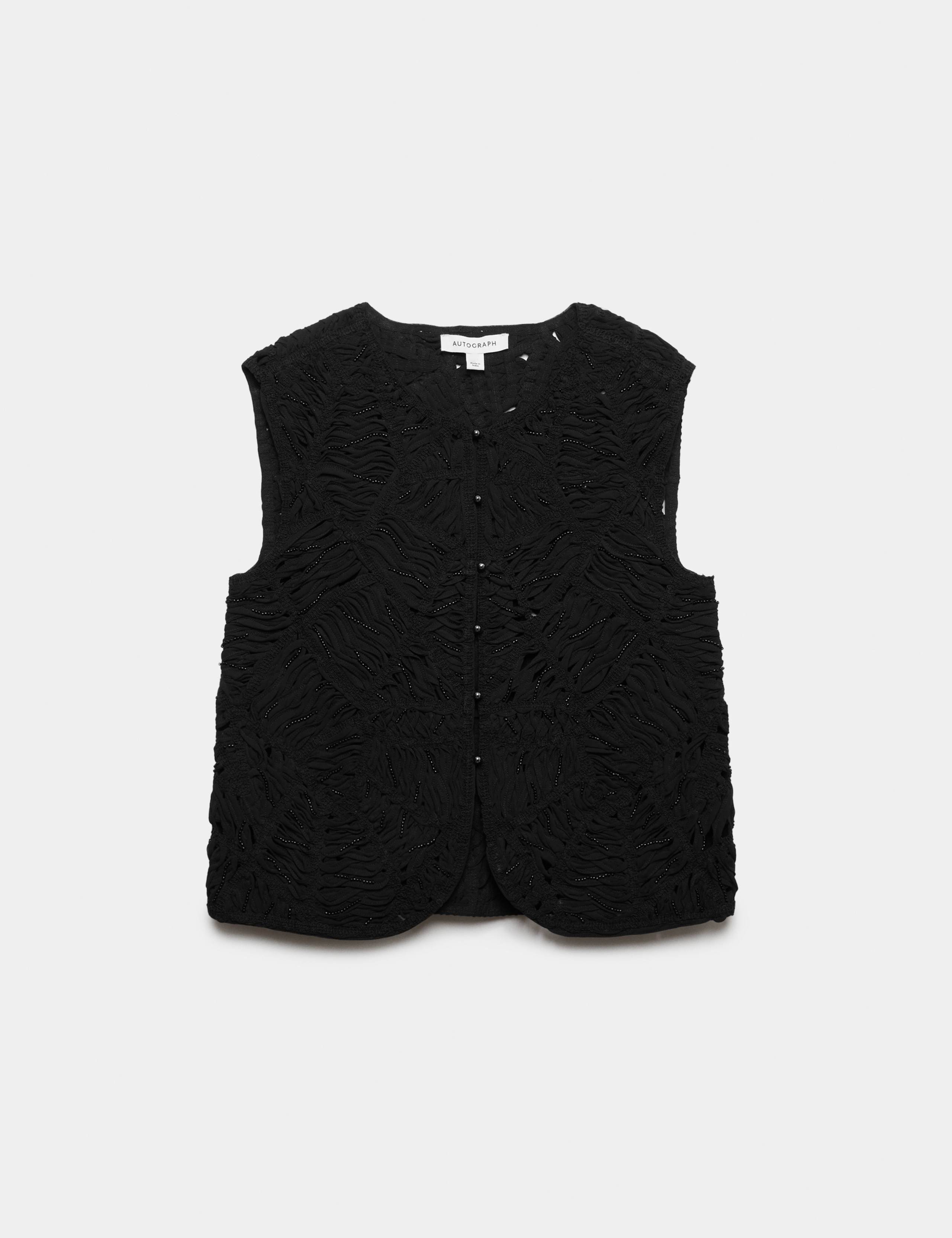 Macrame Beaded Waistcoat 2 of 7