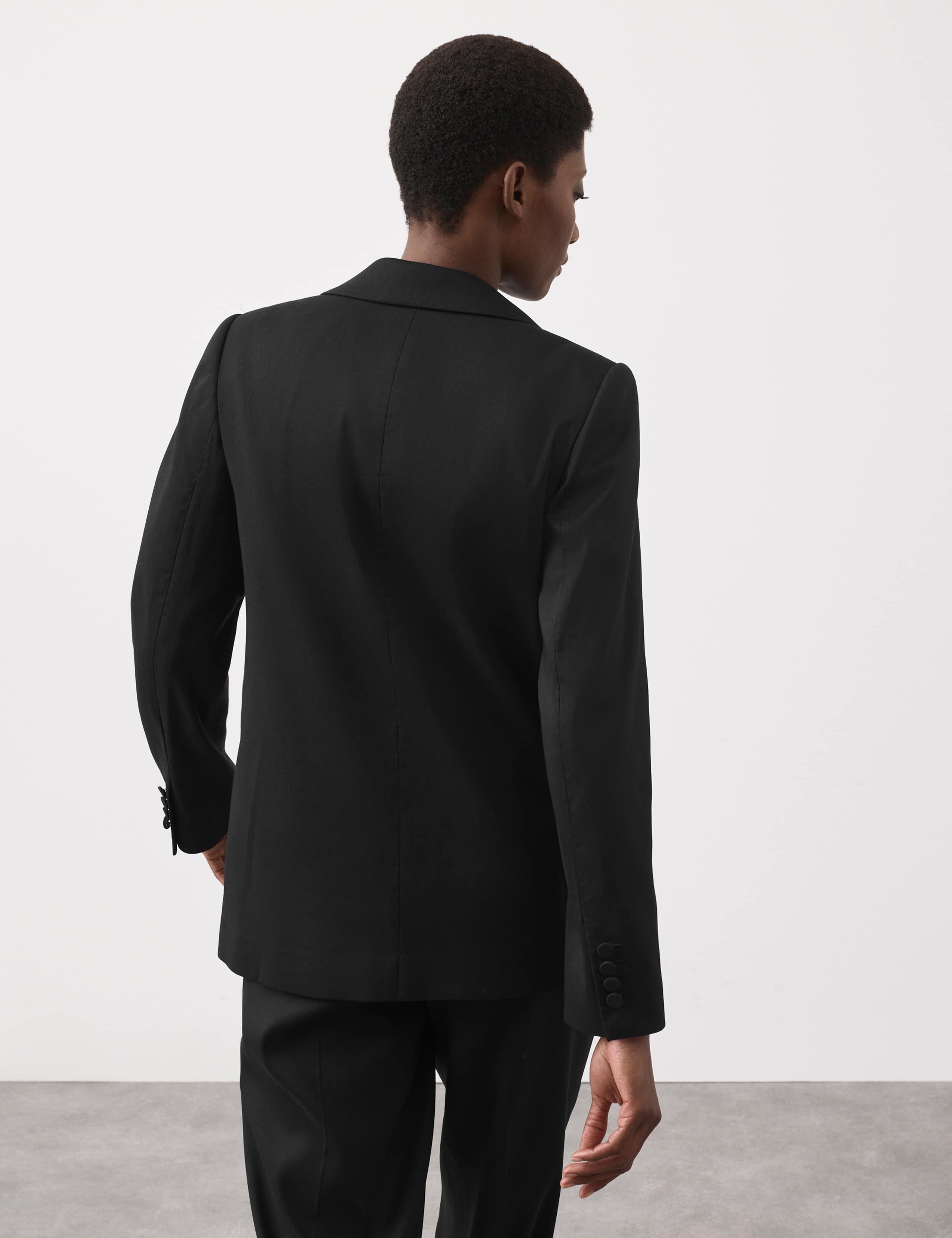 Lyocell Rich Tailored Double Breasted Blazer 4 of 7