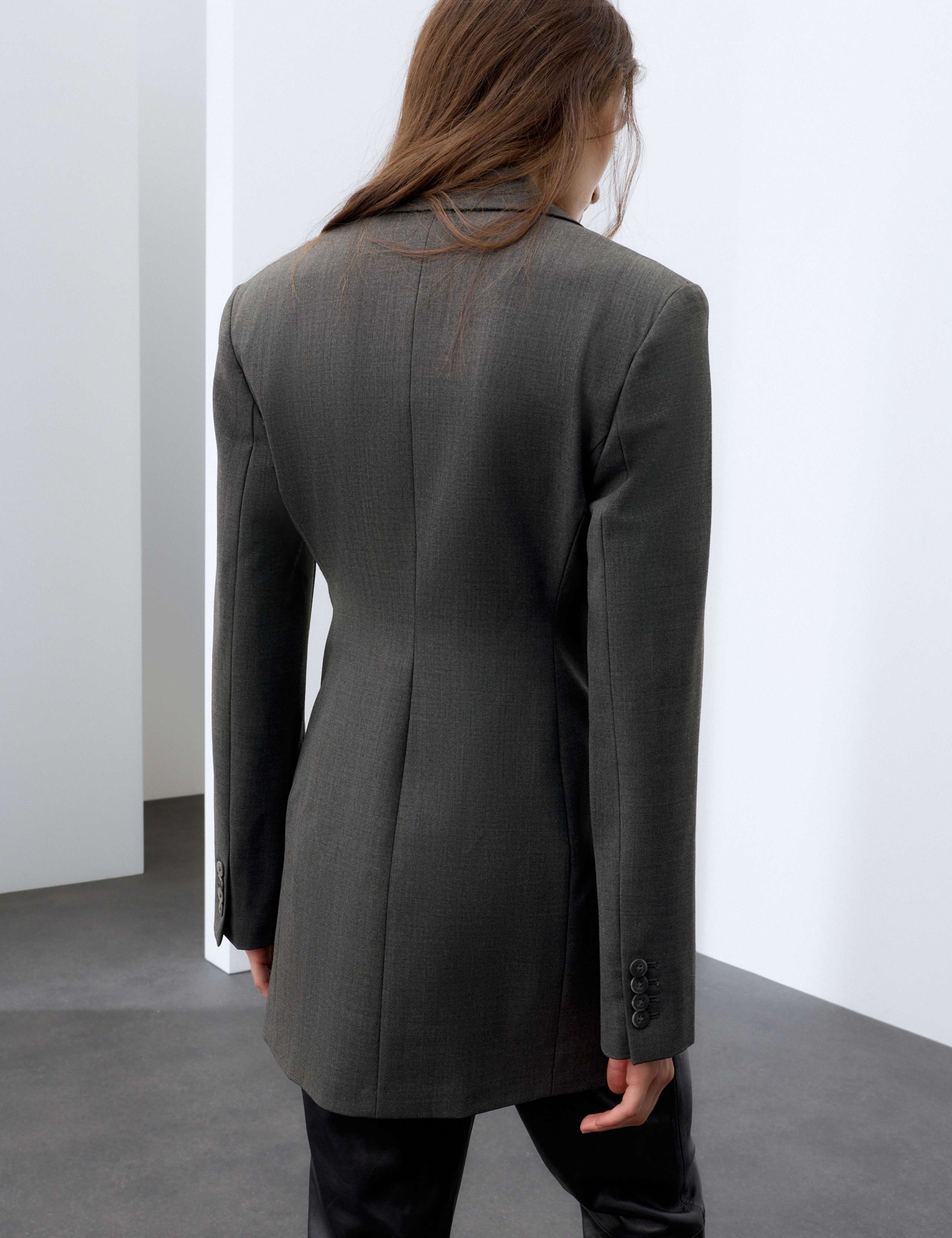 Longline Double Breasted Blazer 3 of 7