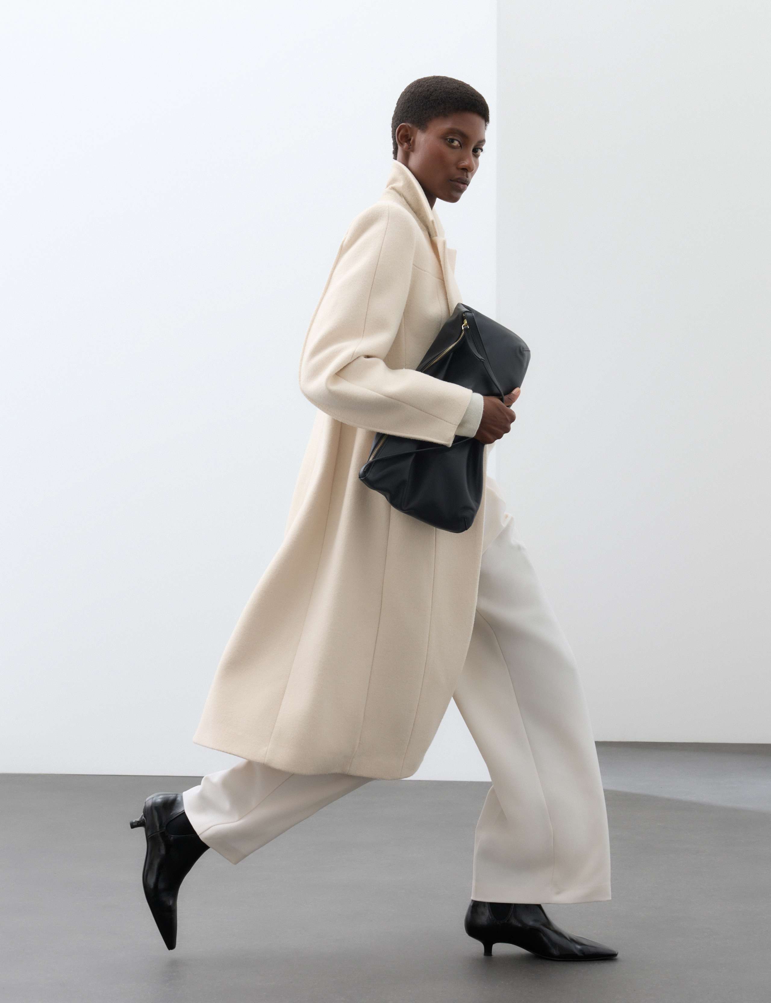 Wool Blend Longline Tailored Coat 3 of 7