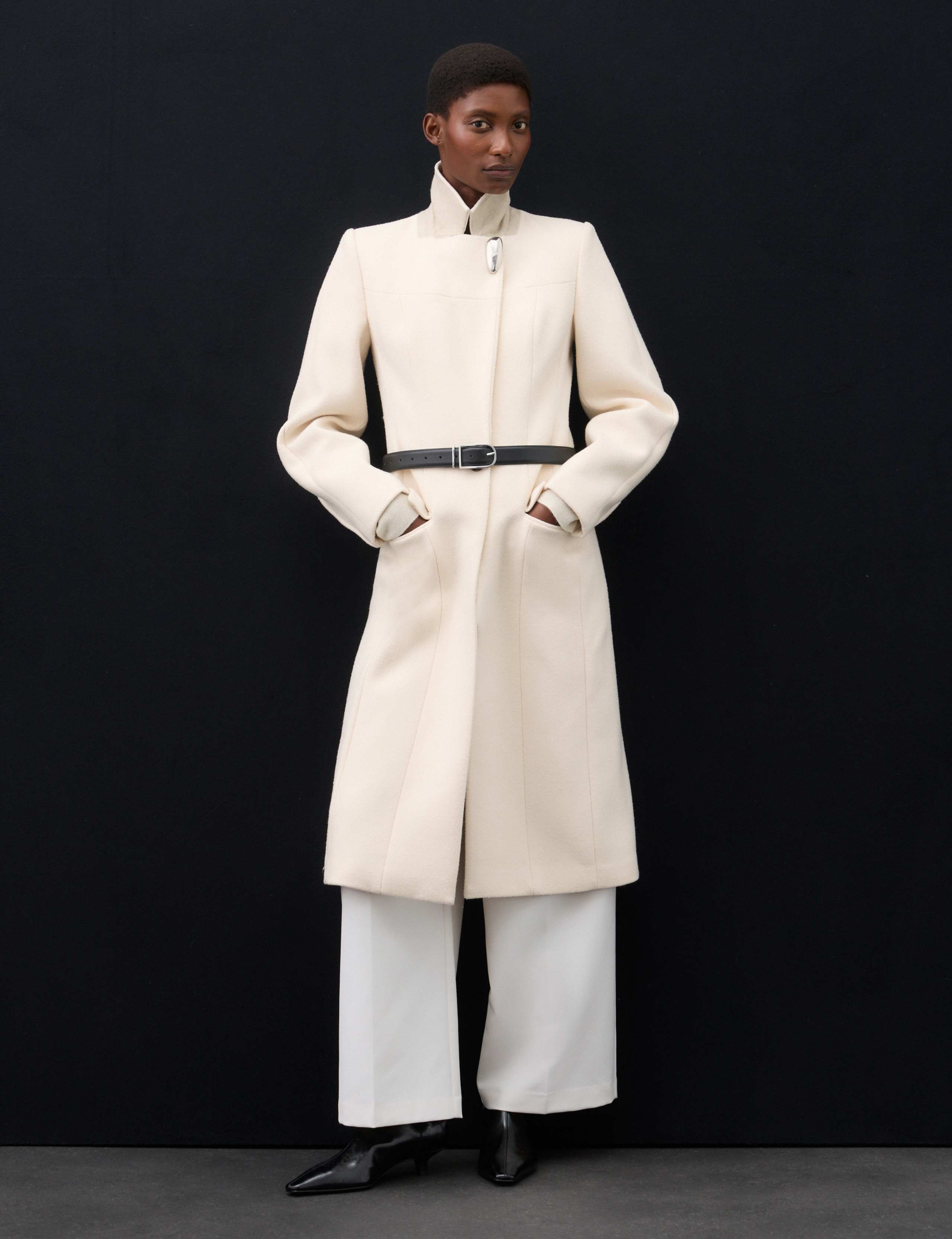 Wool Blend Longline Tailored Coat 4 of 7