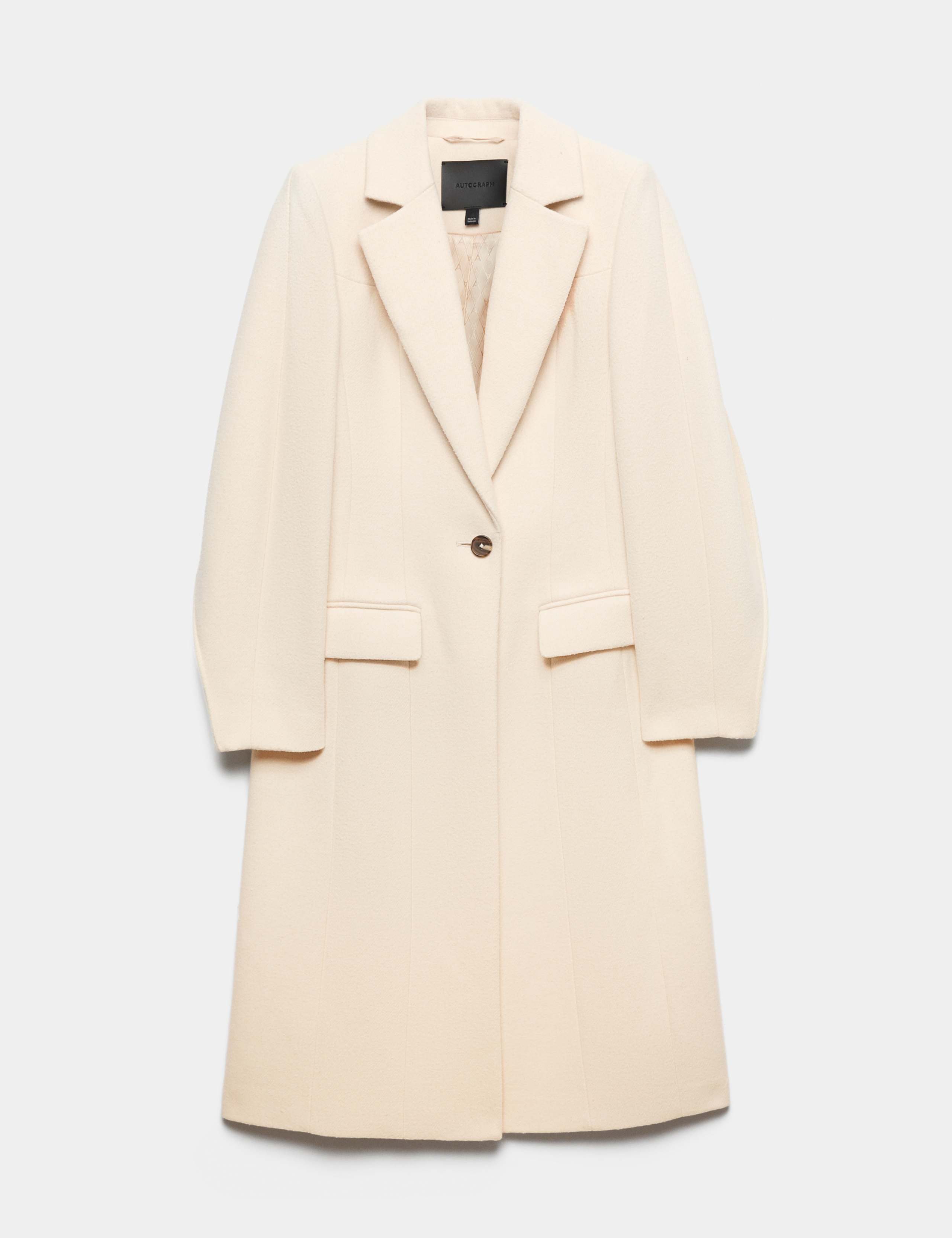 Wool Blend Longline Tailored Coat 2 of 7