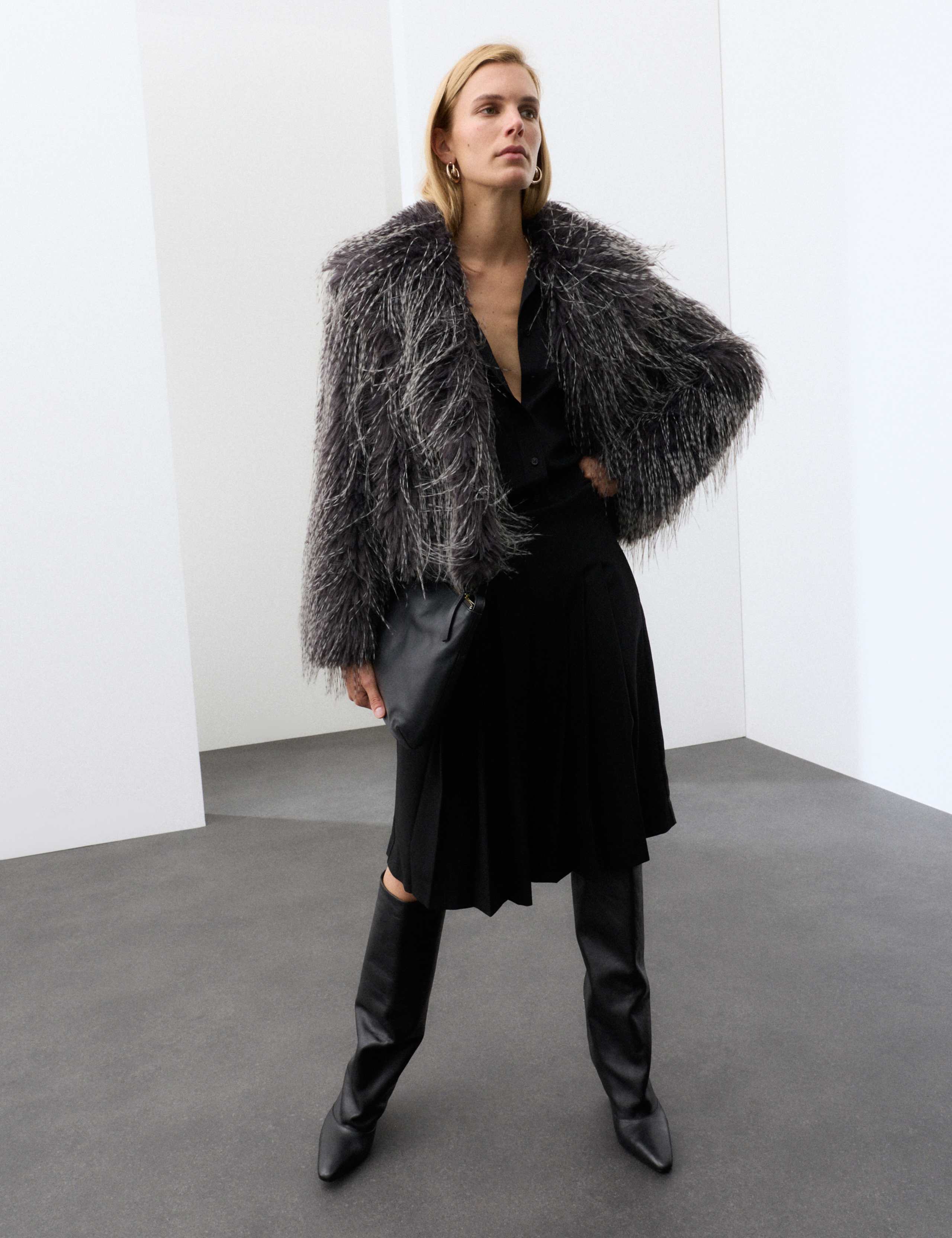 Short Tipped Faux Fur Jacket 7 of 7