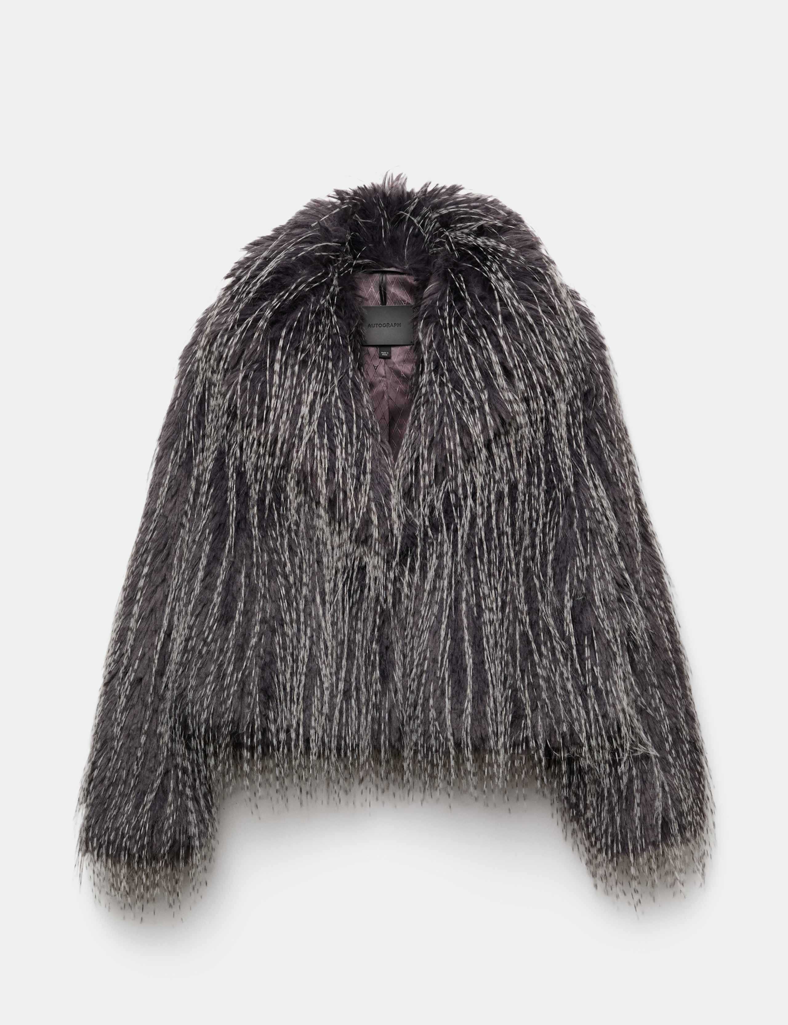 Short Tipped Faux Fur Jacket 2 of 7